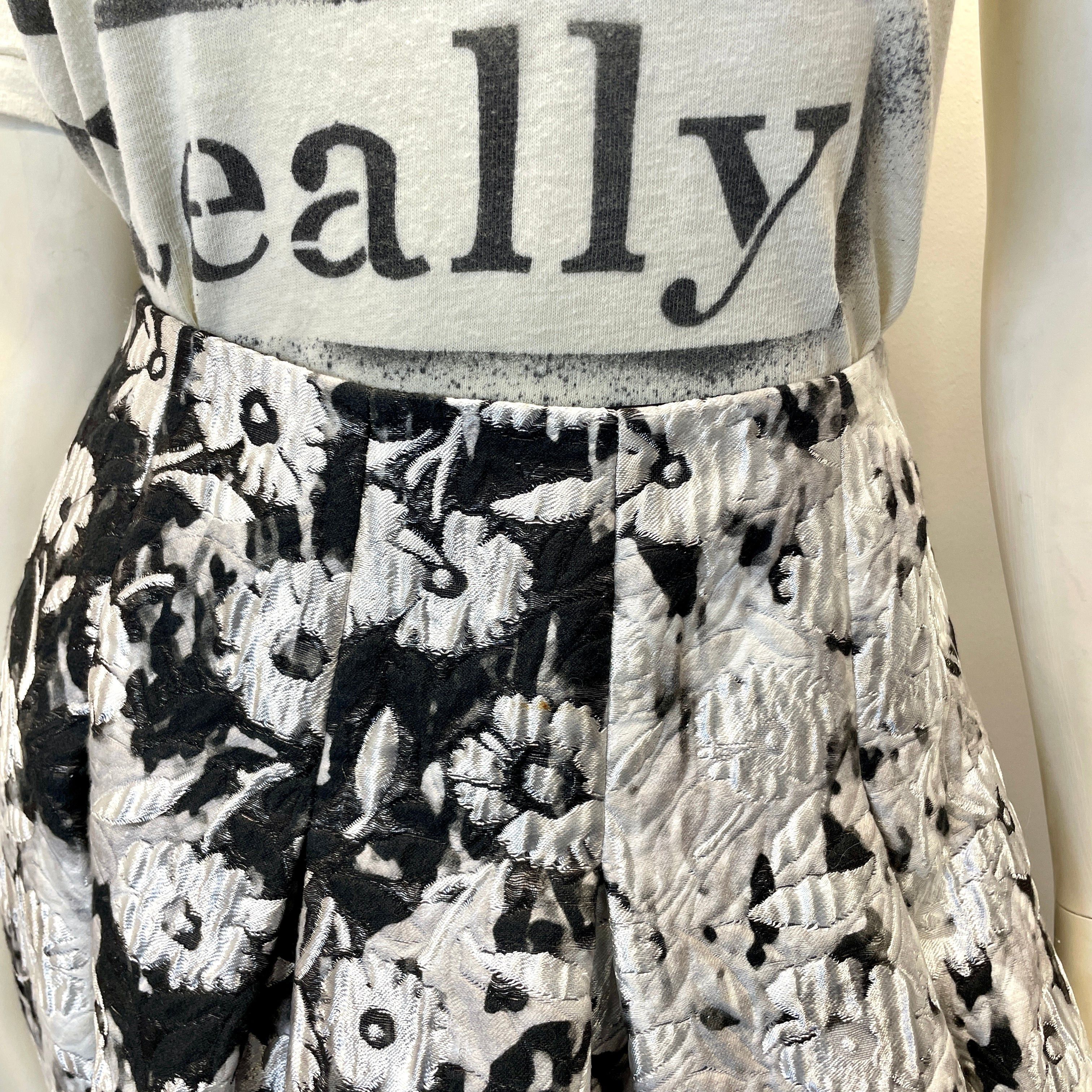 Oscar De La Renta Oscar De La Renta Spring '16 Vintage Designer Floral Jacquard Skirt Made In USA Size 28" Size 28" / US 6 / IT 42 - 5 Thumbnail
