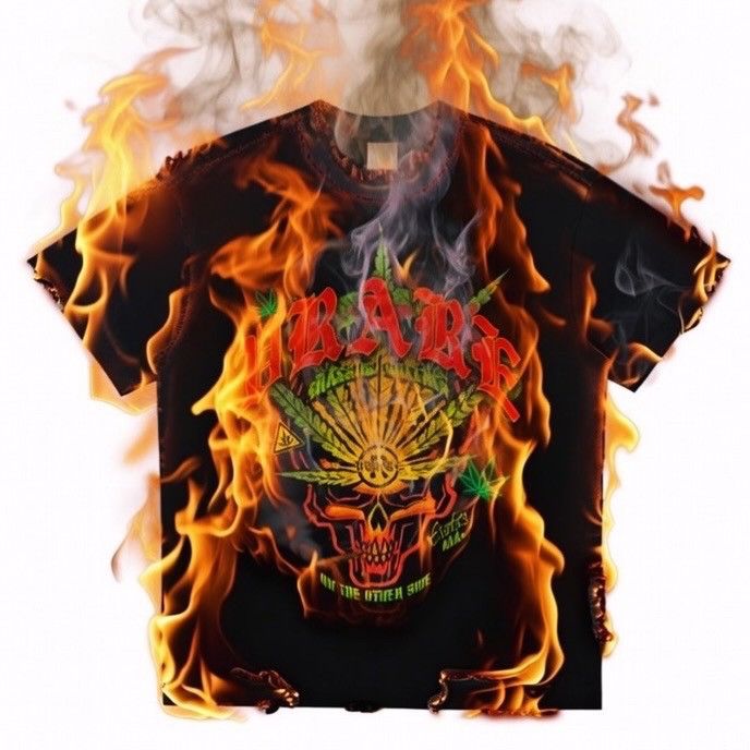 Vintage Custom vintage weed pot head band tee - pantera homage tee Size US L / EU 52-54 / 3 - 5 Thumbnail