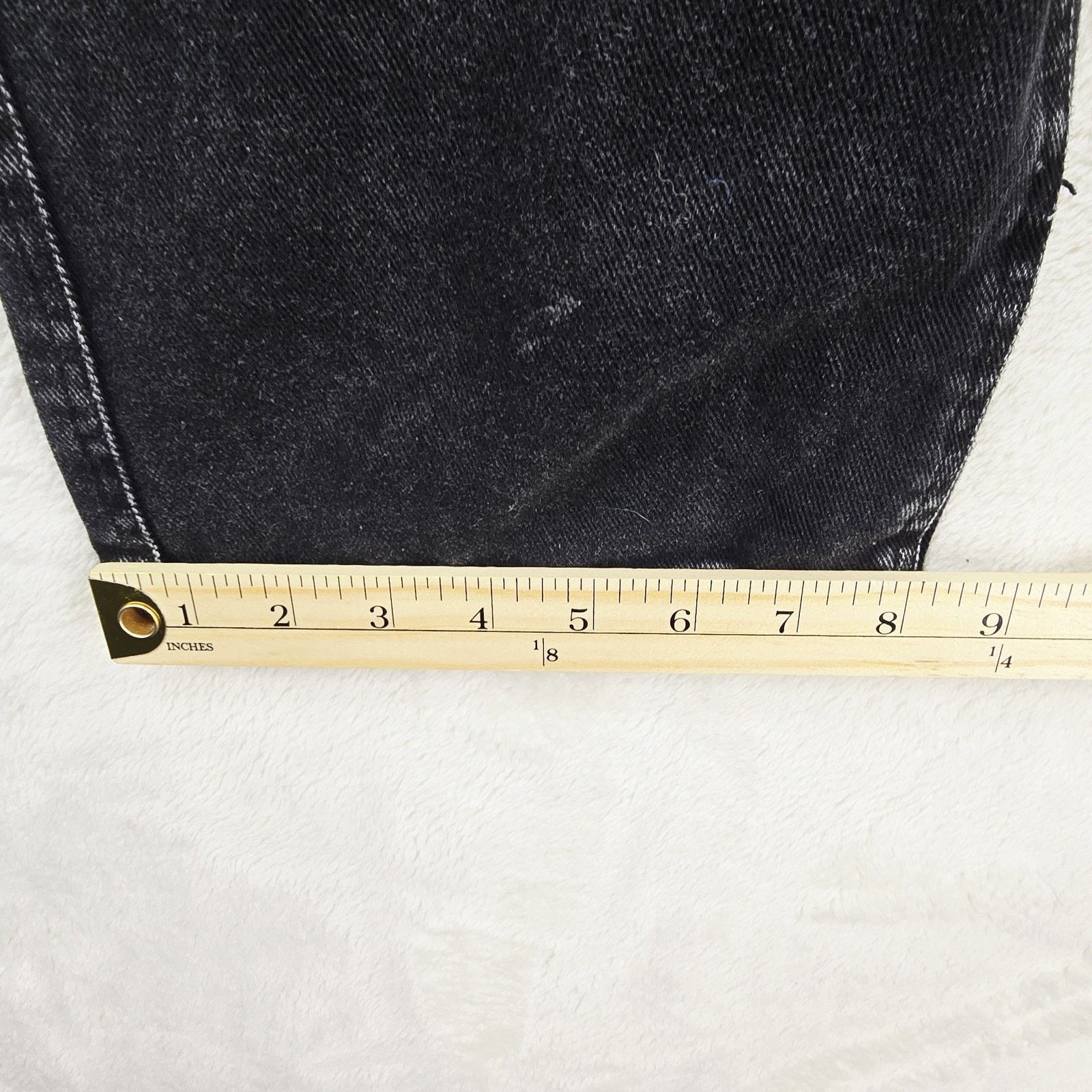 Other MODITEC Jeans 30x29 Black Buckle Strap Legs Goth Rave Emo Size US 30 / EU 46 - 15 Thumbnail