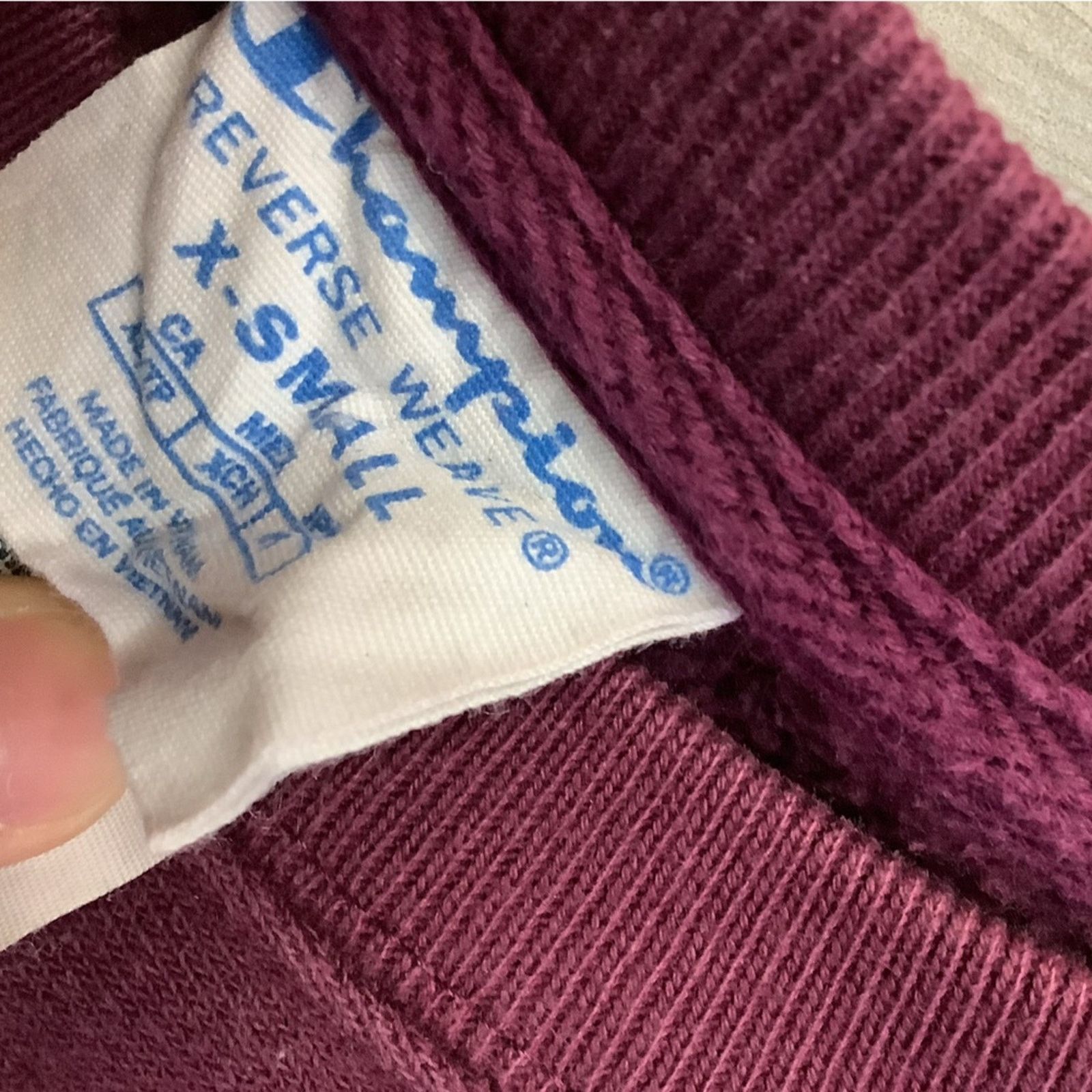 Champion Vintage violet champion sweatshirt Size XS / US 0-2 / IT 36-38 - 3 Thumbnail