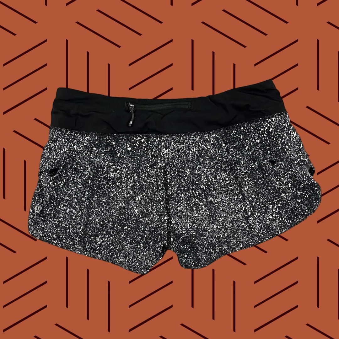 Lululemon Lululemon Speed Shorts Womens 6 / 3" Splatter Galaxy Black White Lined Running Size 28" / US 6 / IT 42 - 1 Thumbnail