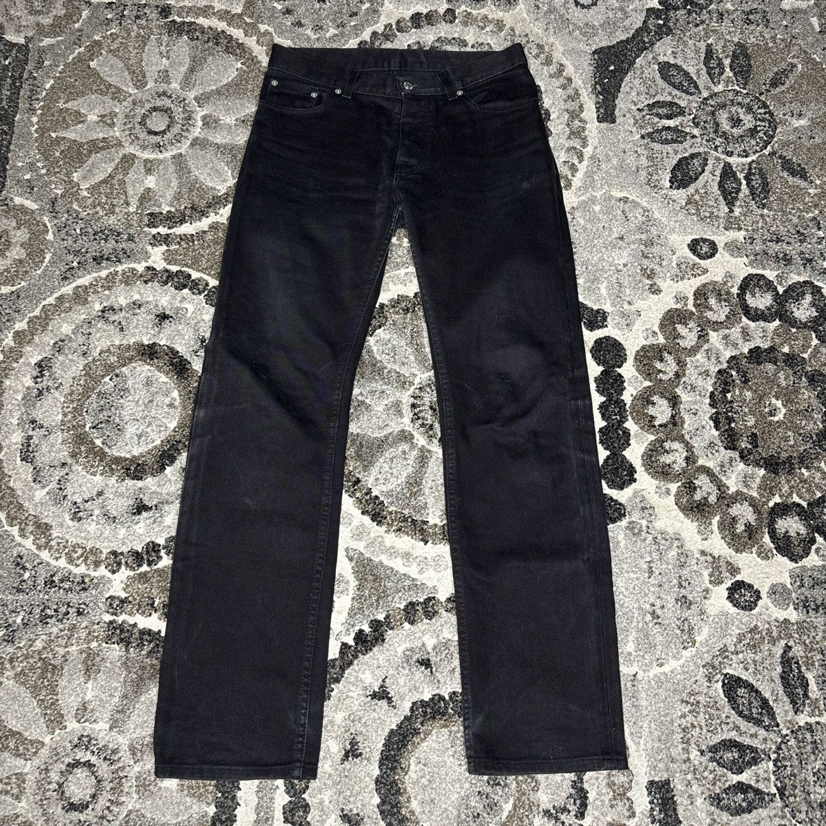 最終値下げ！✴︎ Helmut Lang 本人期 1999 denim pants USED】HELMUT LANG 1999 PAINT DENIM PANTS | KONBINI