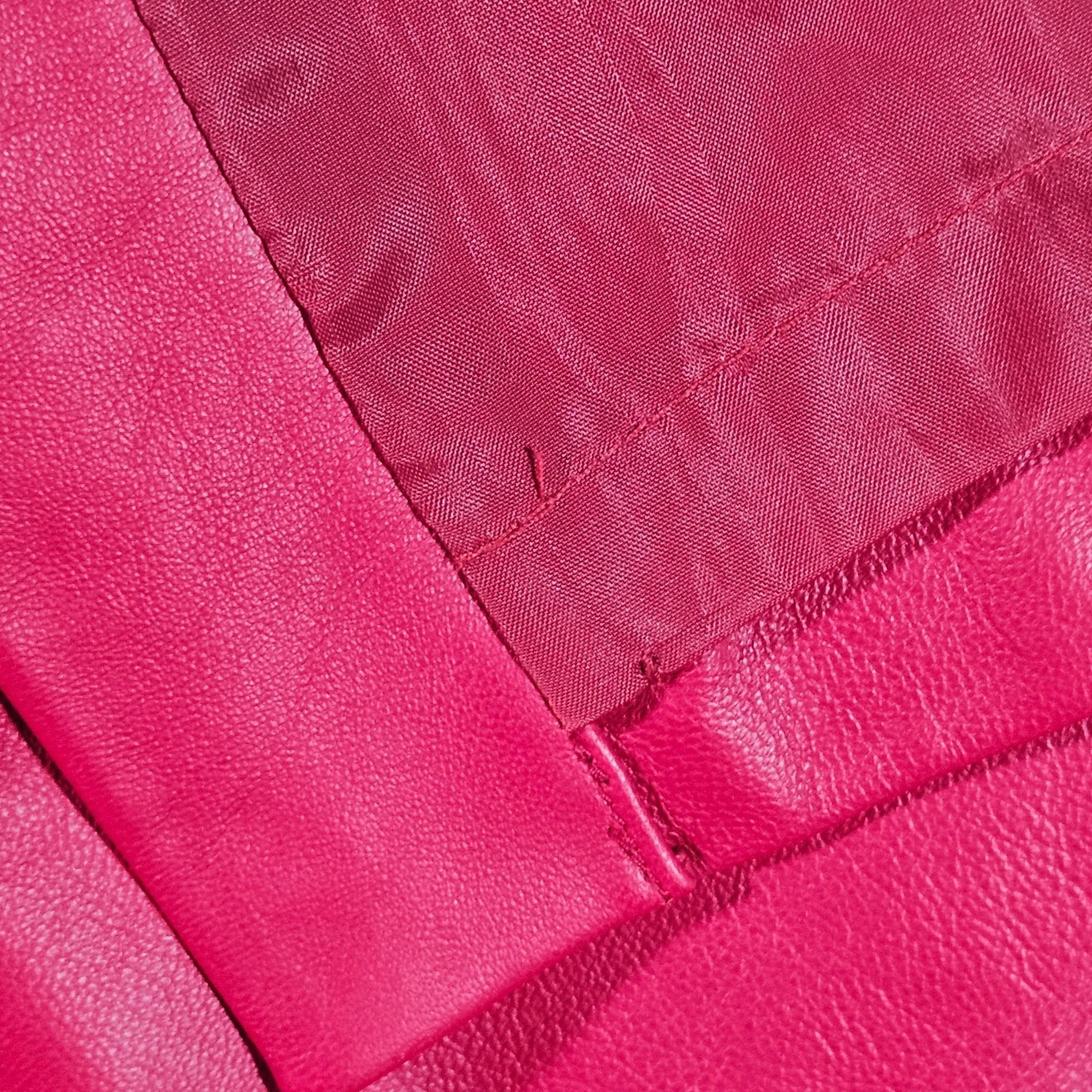 Lauren Ralph Lauren Lauren Ralph Lauren Women’s Red Leather Skirt 14 Y2K Quiet L Size 36" / US 14 / IT 50 - 6 Thumbnail