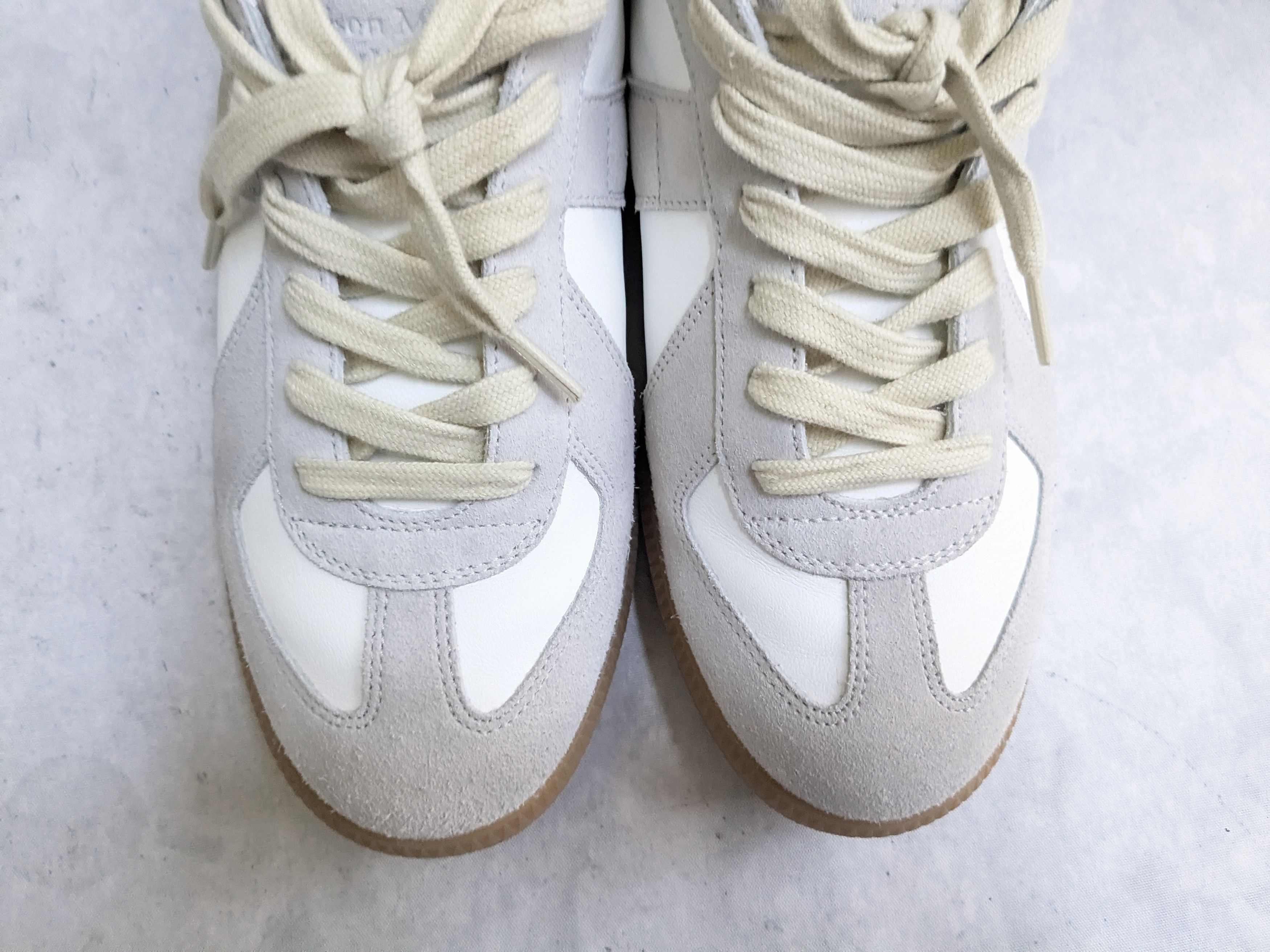 Maison Margiela Maison Margiela GAT Replica White Gray 8.5 41.5 Low Tops Size US 8.5 / EU 41-42 - 2 Thumbnail
