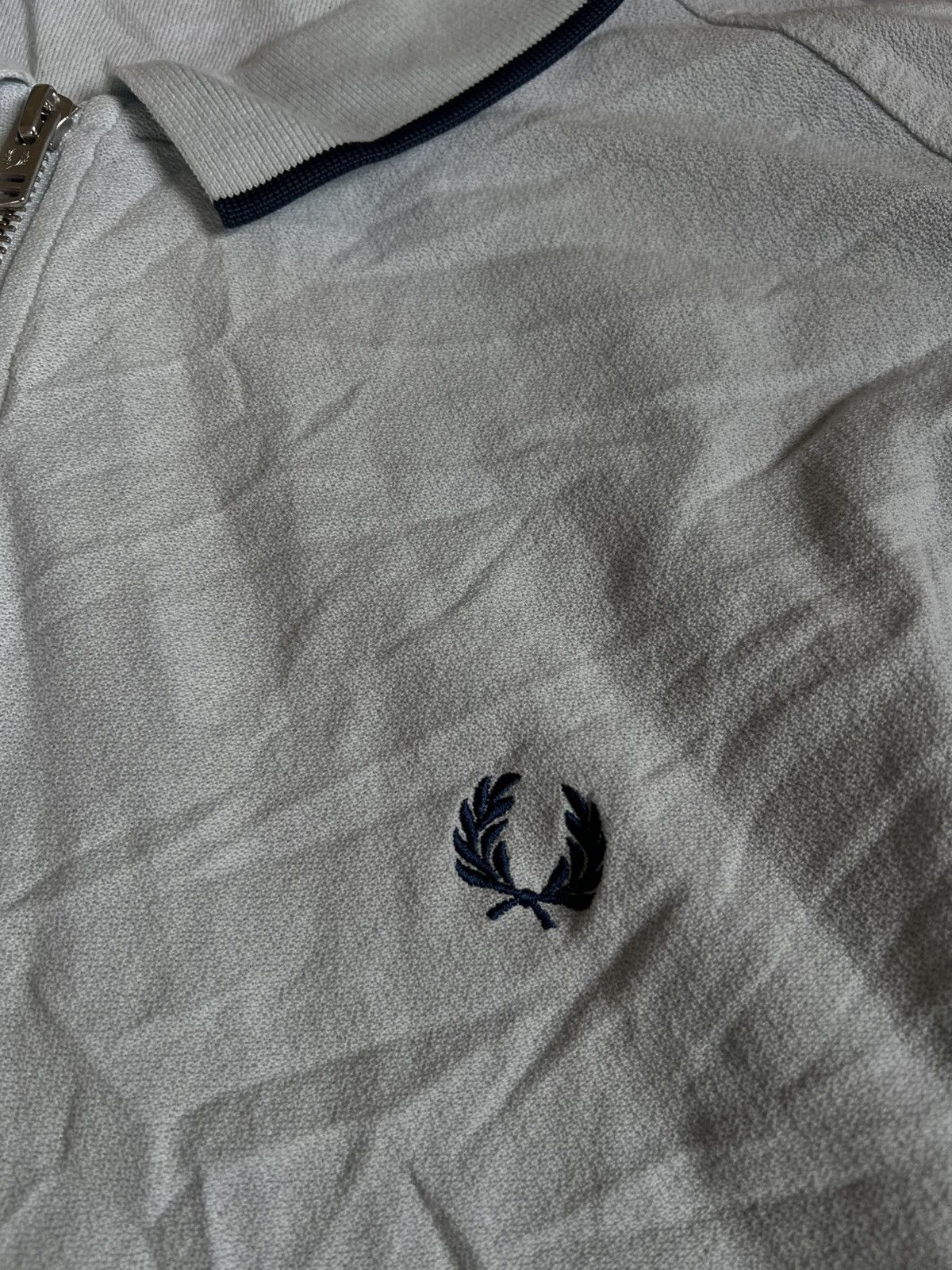 Fred Perry Fred Perry Short Sleeve Half Zip Tipped Crepe Shirt XXL Size US XXL / EU 58 / 5 - 4 Thumbnail