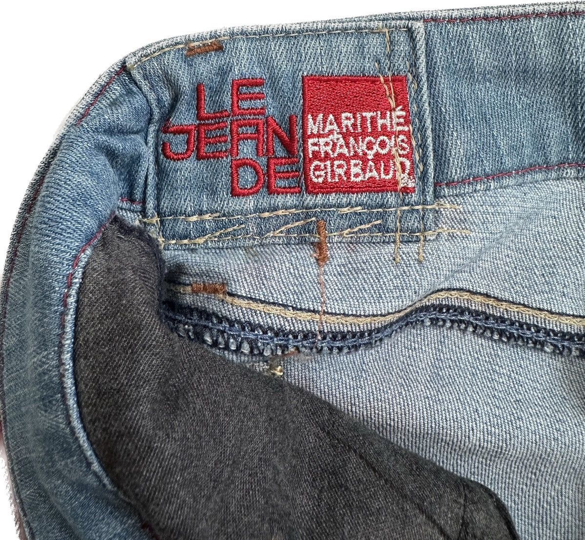 Marithe + Francois Girbaud Marithe Francois Girbaud Red Overdyed Jeans Size US 28 / EU 44 - 4 Thumbnail