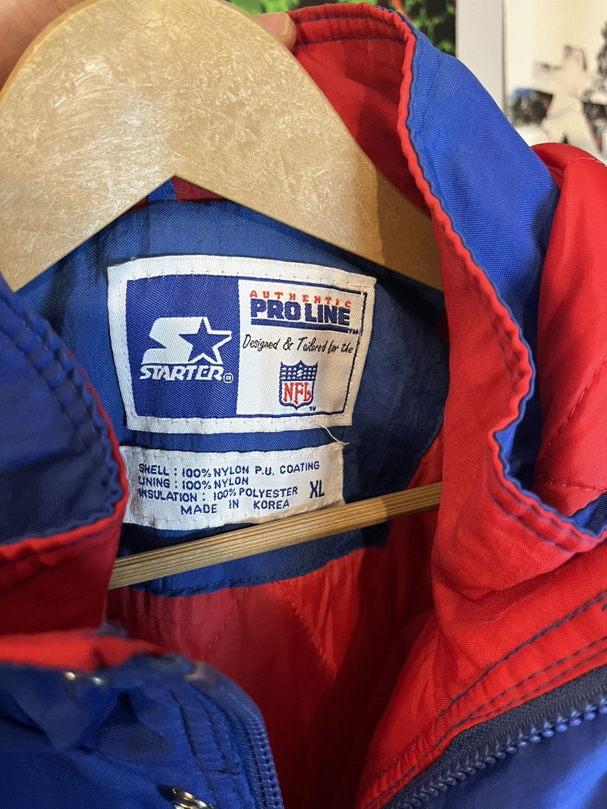 Starter Vintage NY Giants Starter Jacket Size US XL / EU 56 / 4 - 6 Thumbnail