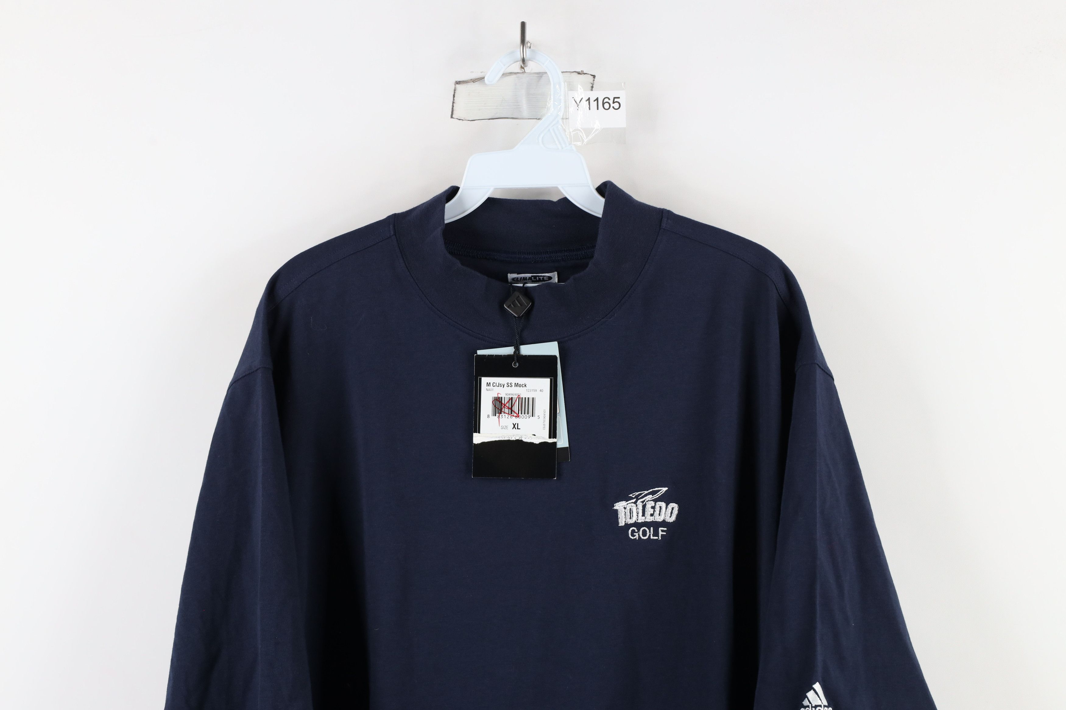 Adidas × Vintage New Adidas University of Toledo Golf Mock Neck T-Shirt Blue Size US XL / EU 56 / 4 - 2 Thumbnail