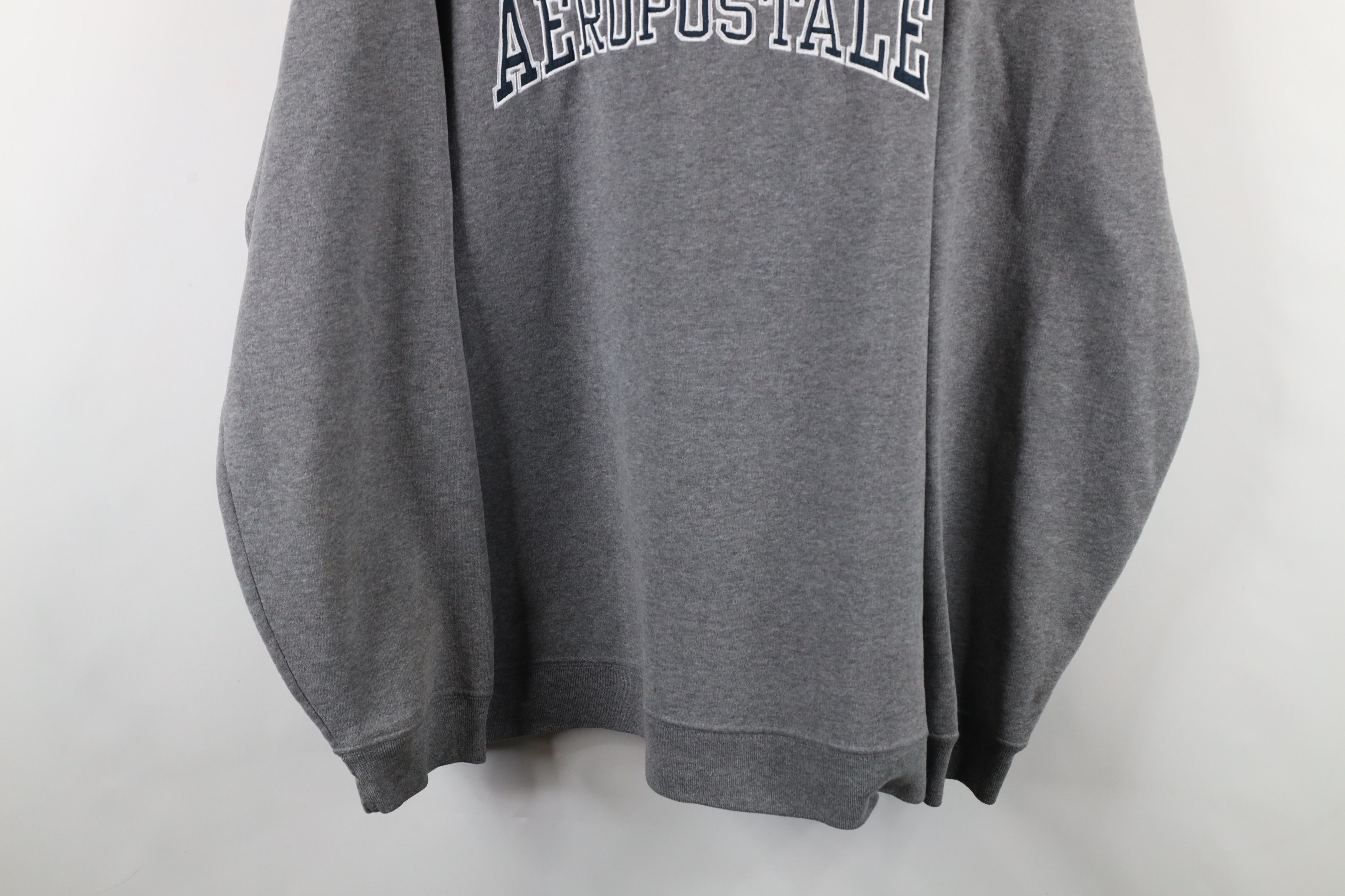 Aeropostale × Vintage Vintage 90s Y2K Aeropostale Spell Crewneck Sweatshirt Gray Size US XXL / EU 58 / 5 - 3 Thumbnail