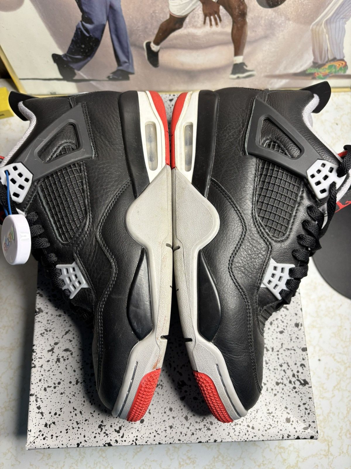 Jordan Brand Air Jordan 4 Retro Bred 2024 Size US 10 / EU 43 - 4 Thumbnail