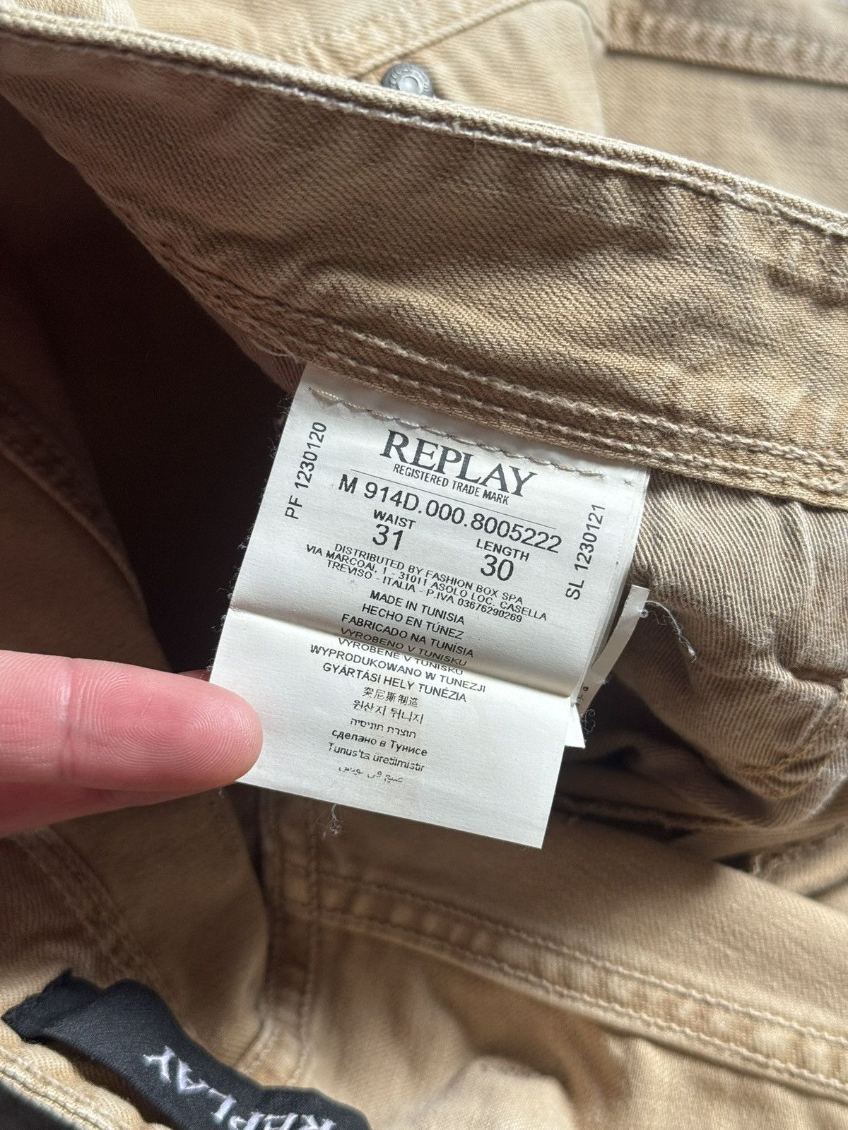 Replay Replay 31/30 Anbass denim pants jeans trousers 👖 casual Y2K Size US 31 - 12 Thumbnail