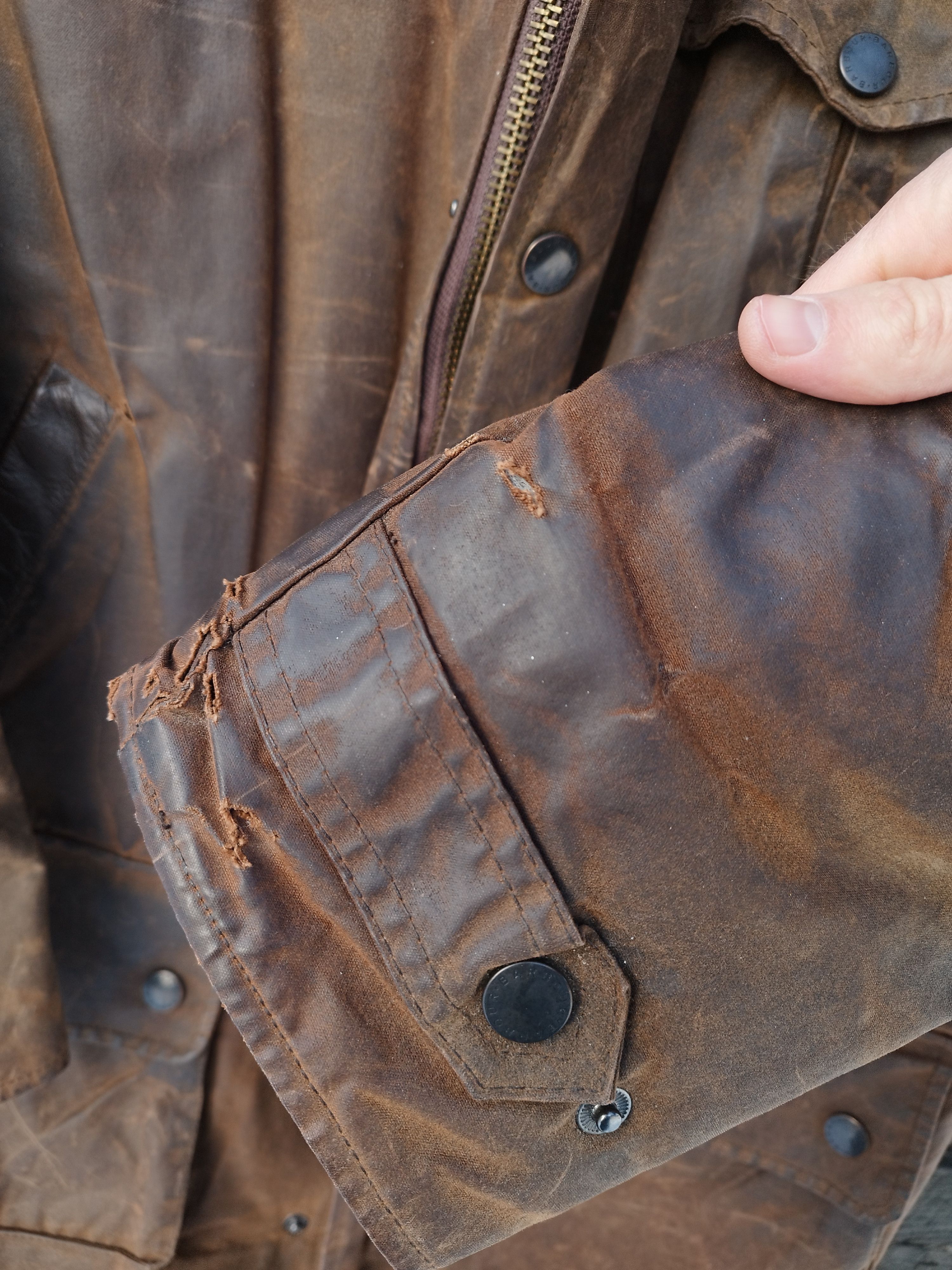 Barbour Barbour A1550 Bushman Waxed Cotton Jacket Brown Size M Size US M / EU 48-50 / 2 - 10 Thumbnail