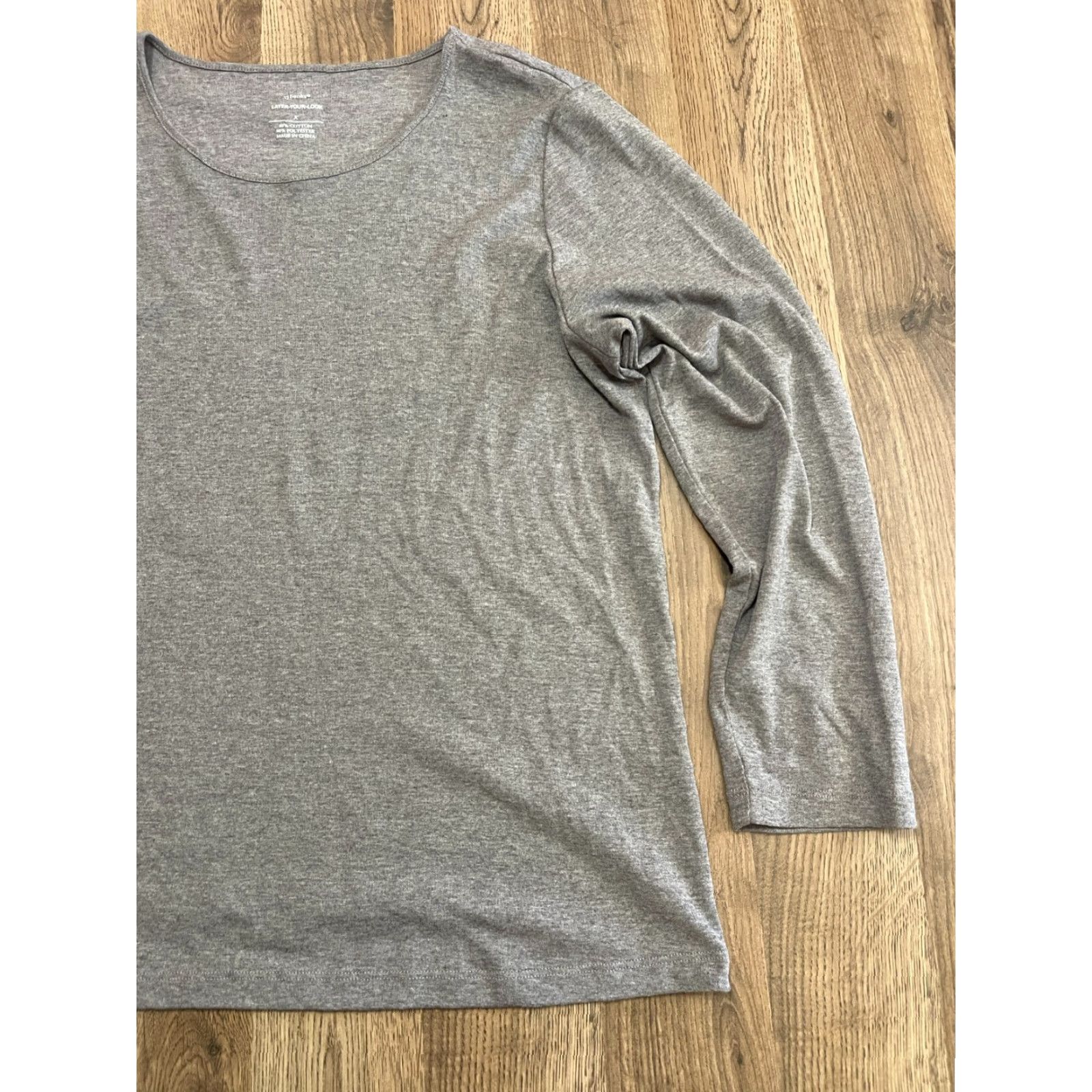 Vintage **Cj Banks Gray Women's Large Long Sleeve T-Shirt Layer Your Look** User: Cj Banks Gray Women's Large Long Sleeve T-Shirt Layer Your Look Size L / US 10 / IT 46 - 4 Thumbnail