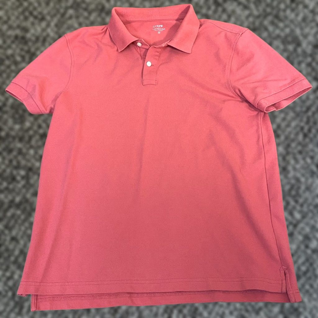 J.Crew J.Crew Polo Shirt Mens Pink Coral Short Sleeve Cotton Blend Flex Pique Shirt M Regular Chest 41 in Button Collar Knit Classic Size US M / EU 48-50 / 2 - 1 Thumbnail