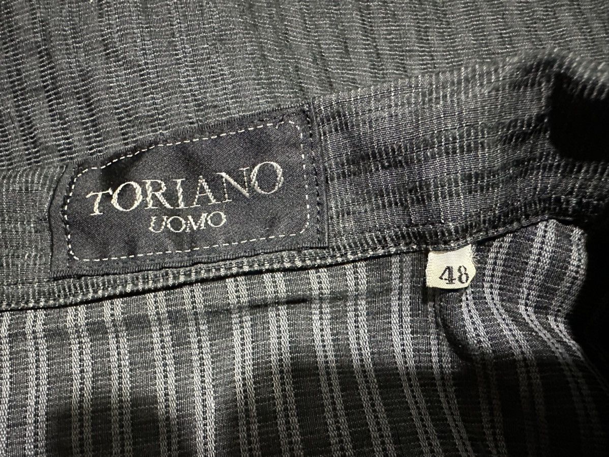 Japanese Brand 🔥Japanese Vintage Toriano Uomo Wrinkled Shirt Size US XL / EU 56 / 4 - 4 Thumbnail