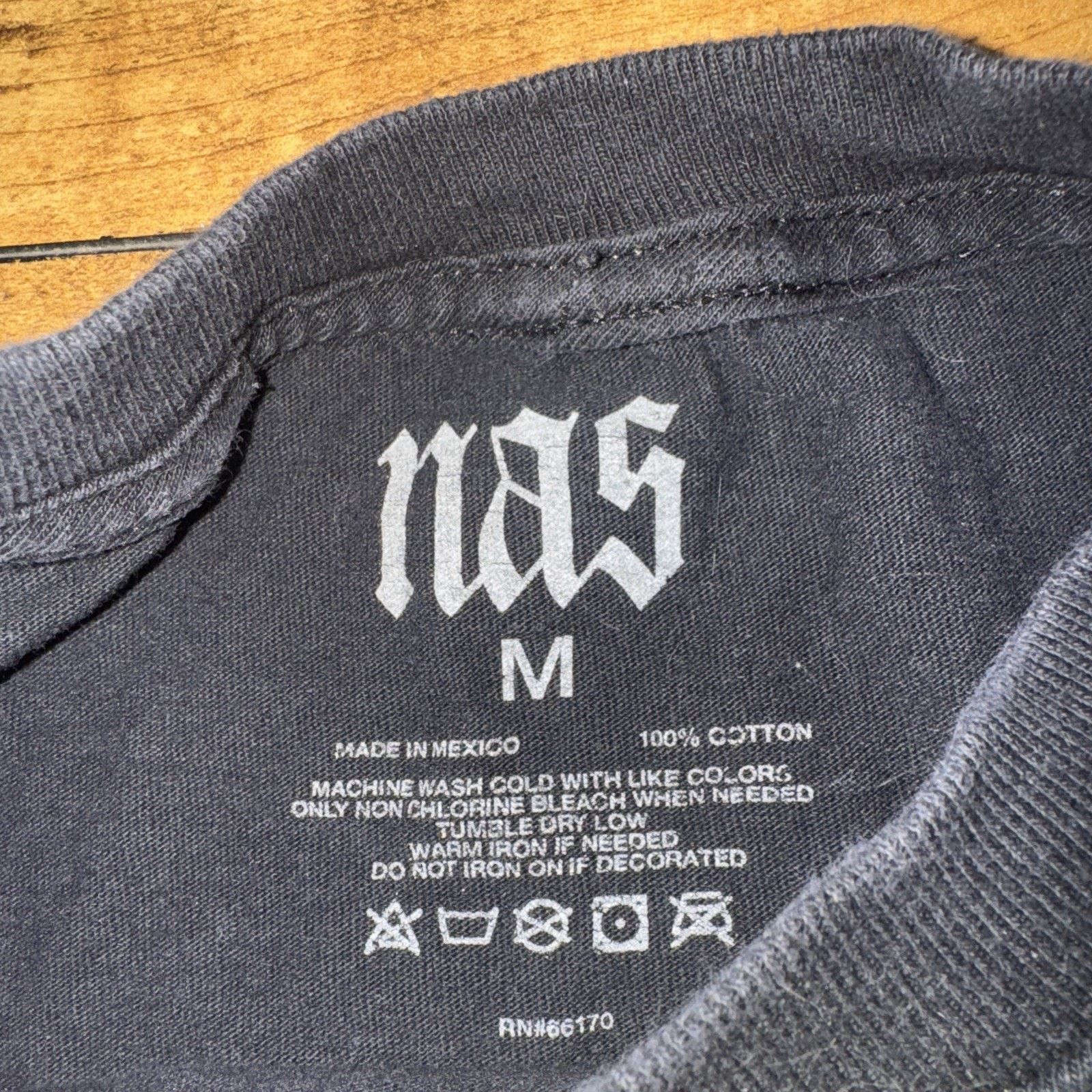 Nas × Rap Tees × Vintage NAS Rap T-Shirt Black Med 19x26 Size US M / EU 48-50 / 2 - 3 Thumbnail