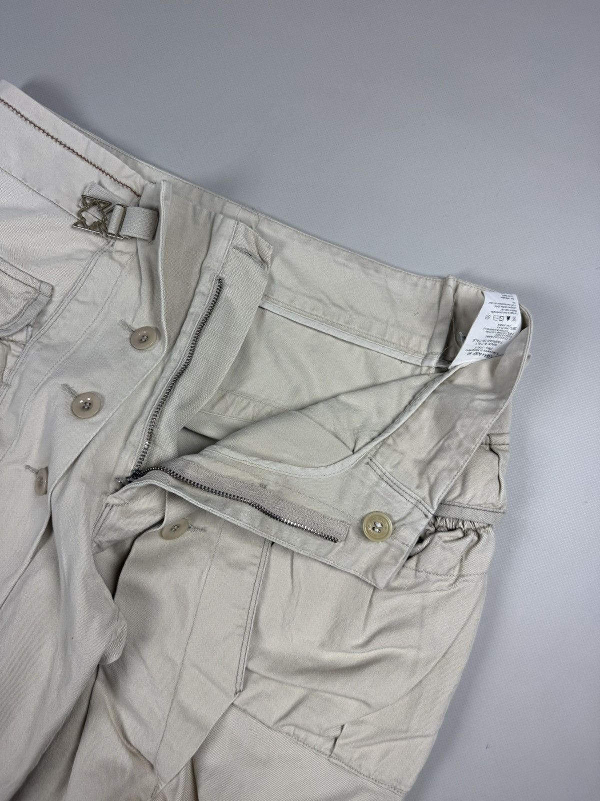 Marithe + Francois Girbaud × Vintage Girbaud Vintage Avant-Garde Cargo Pockets Baggy Chino Pants Size US 32 / EU 48 - 13 Thumbnail