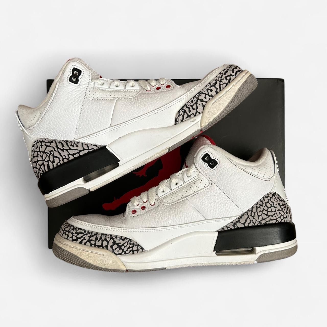 Jordan Brand *CUSTOM* Air Jordan 3 White Cement Size US 10 / EU 43 - 2 Thumbnail