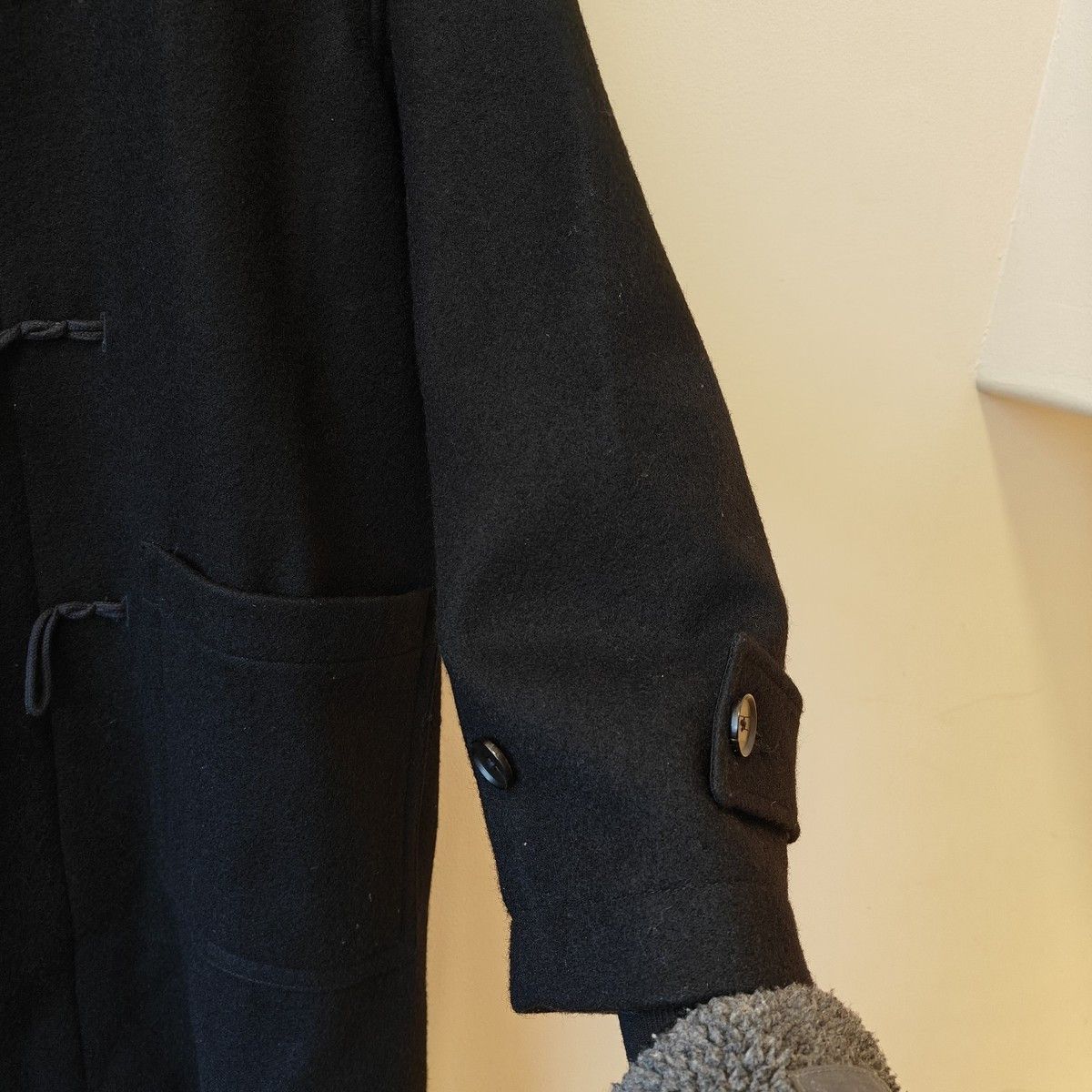Auralee LNWOT Black Wool toggle duffle coat, Japan $1350 Size US XXL / EU 58 / 5 - 7 Thumbnail