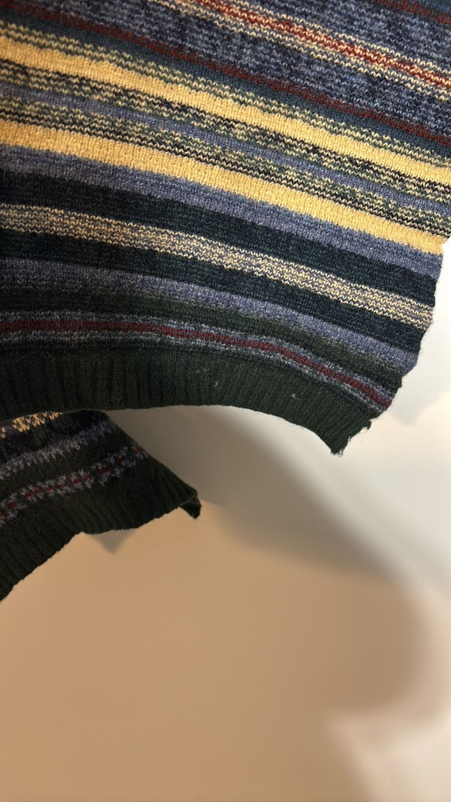 Polo Ralph Lauren × Vintage Vintage Polo Ralph Lauren Knit Lambswool Scarf Size ONE SIZE - 3 Thumbnail
