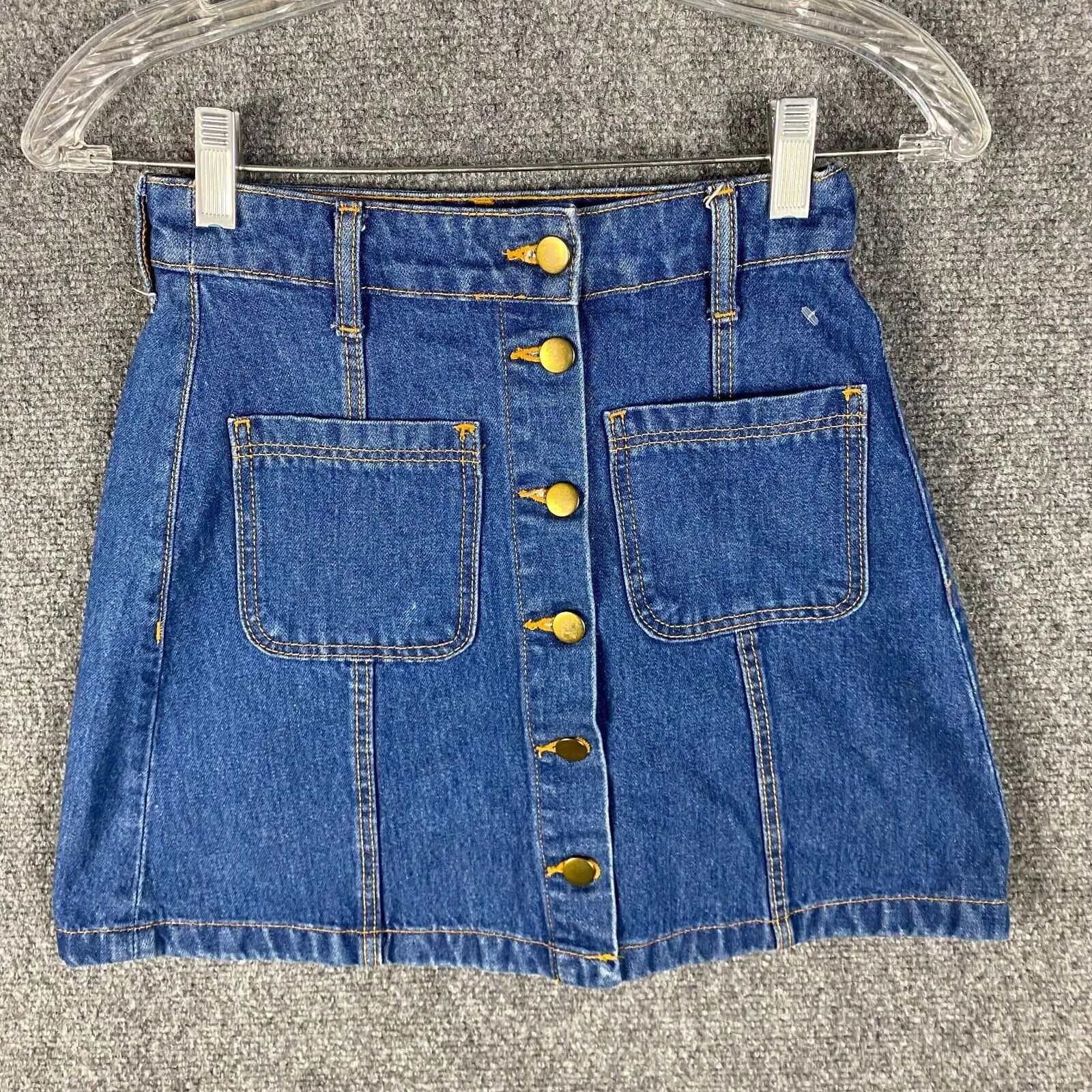 H&M H&M Divided Skirt Women's Size 4 Button Fly Denim Size 27" / US 4 / IT 40 - 1 Thumbnail