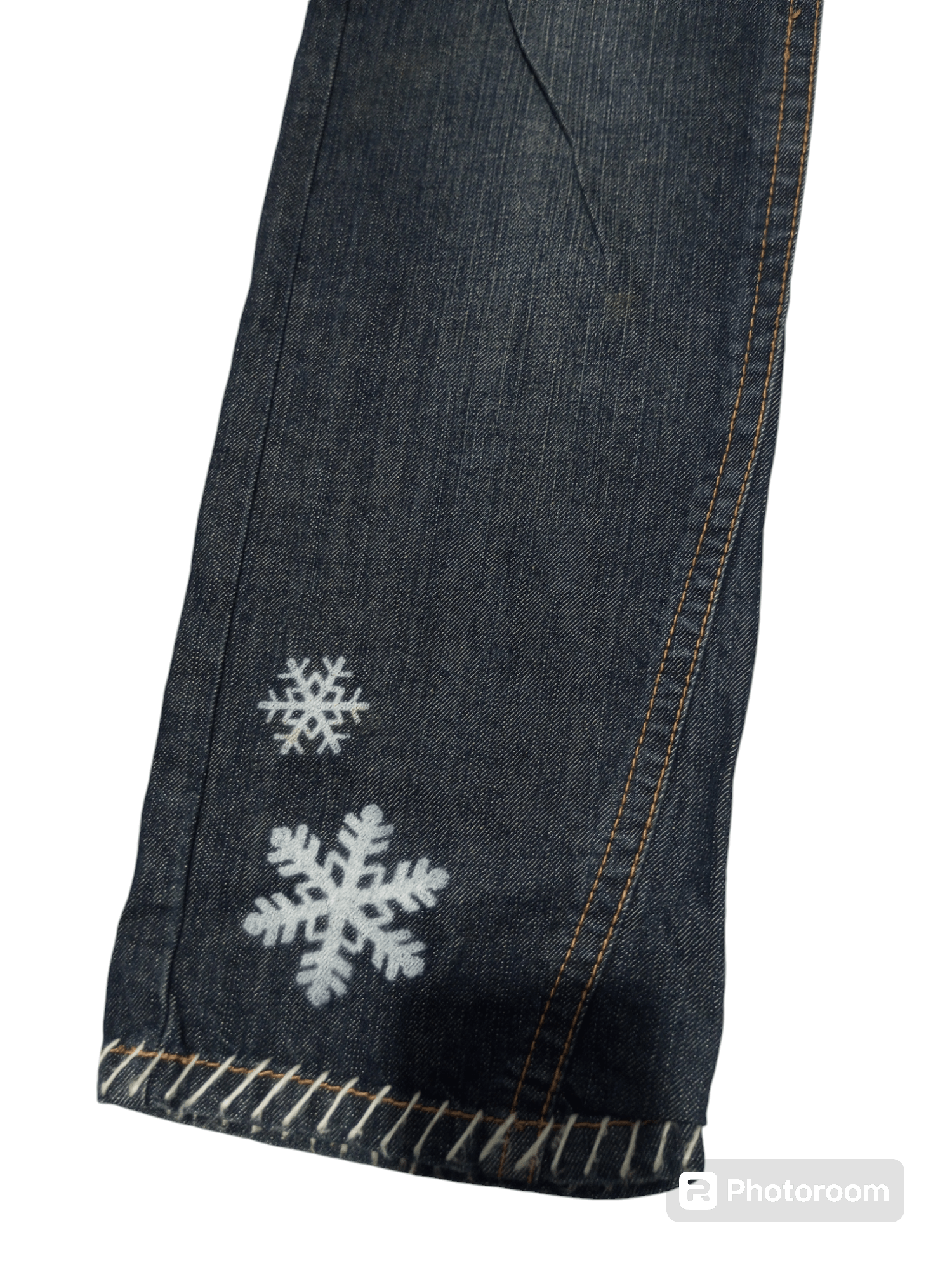 Hysteric Glamour Vintage Blue Moon blue fur pocket snow surf denim jeans Size US 31 - 10 Thumbnail