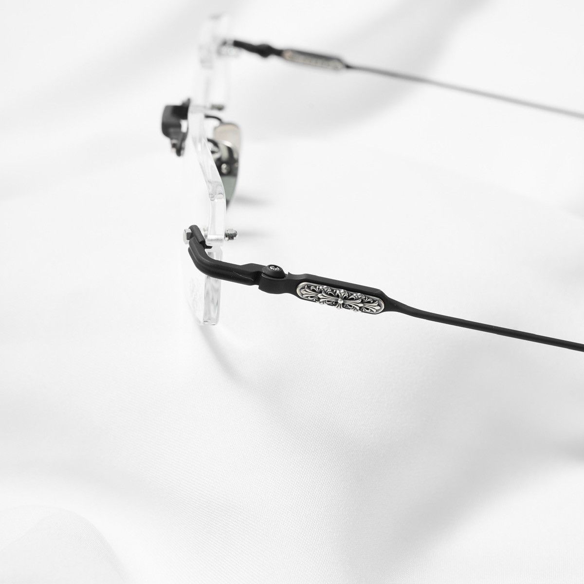 Chrome Hearts CHROME HEARTS SOFFFFFFFFERS II MbK/SHINY SILVER GLASSES Size ONE SIZE - 3 Thumbnail