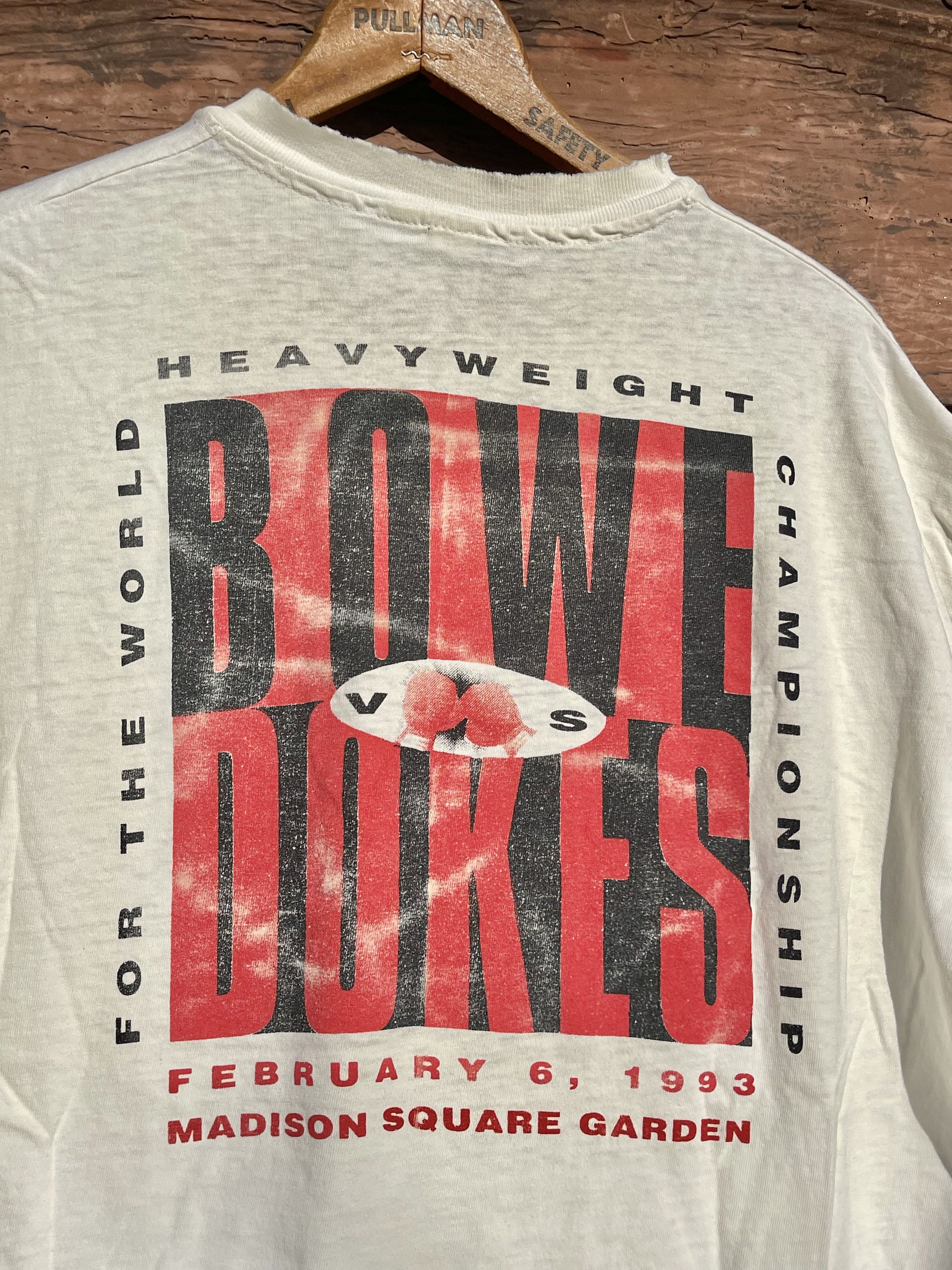 Vintage 1993 HBO Boxing Bowe Vs Dokes Vintage 90's Rap T-Shirt Size US XL / EU 56 / 4 - 4 Thumbnail