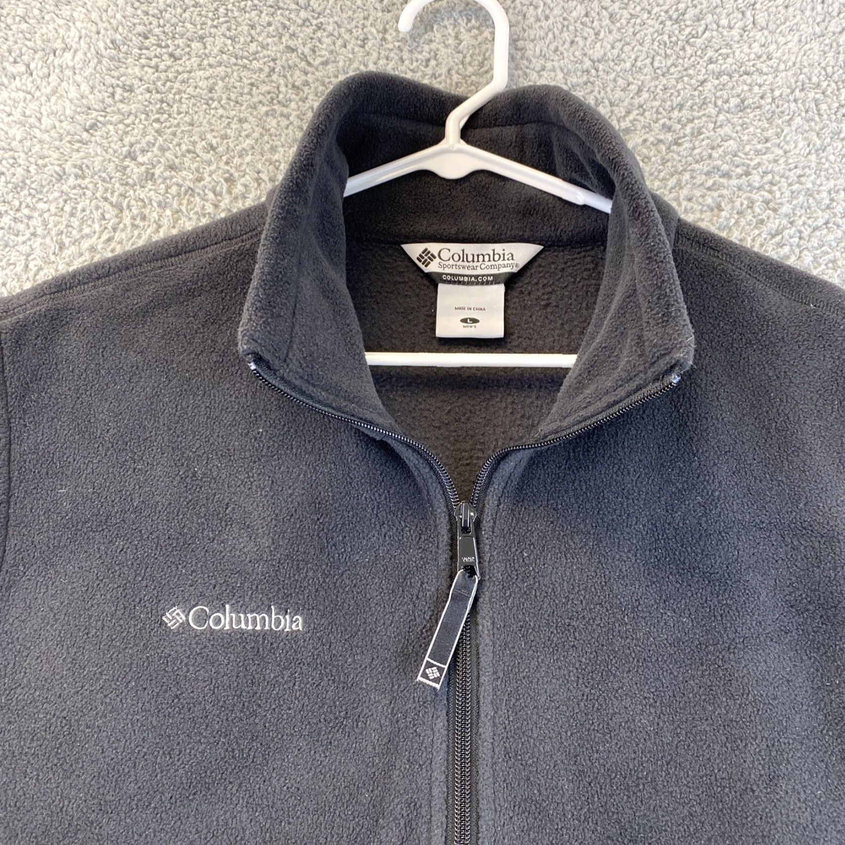 Vintage Columbia Fleece Vest mens size L Black Full Zip Up Pockets High Neck 52-23 Size US L / EU 52-54 / 3 - 2 Thumbnail