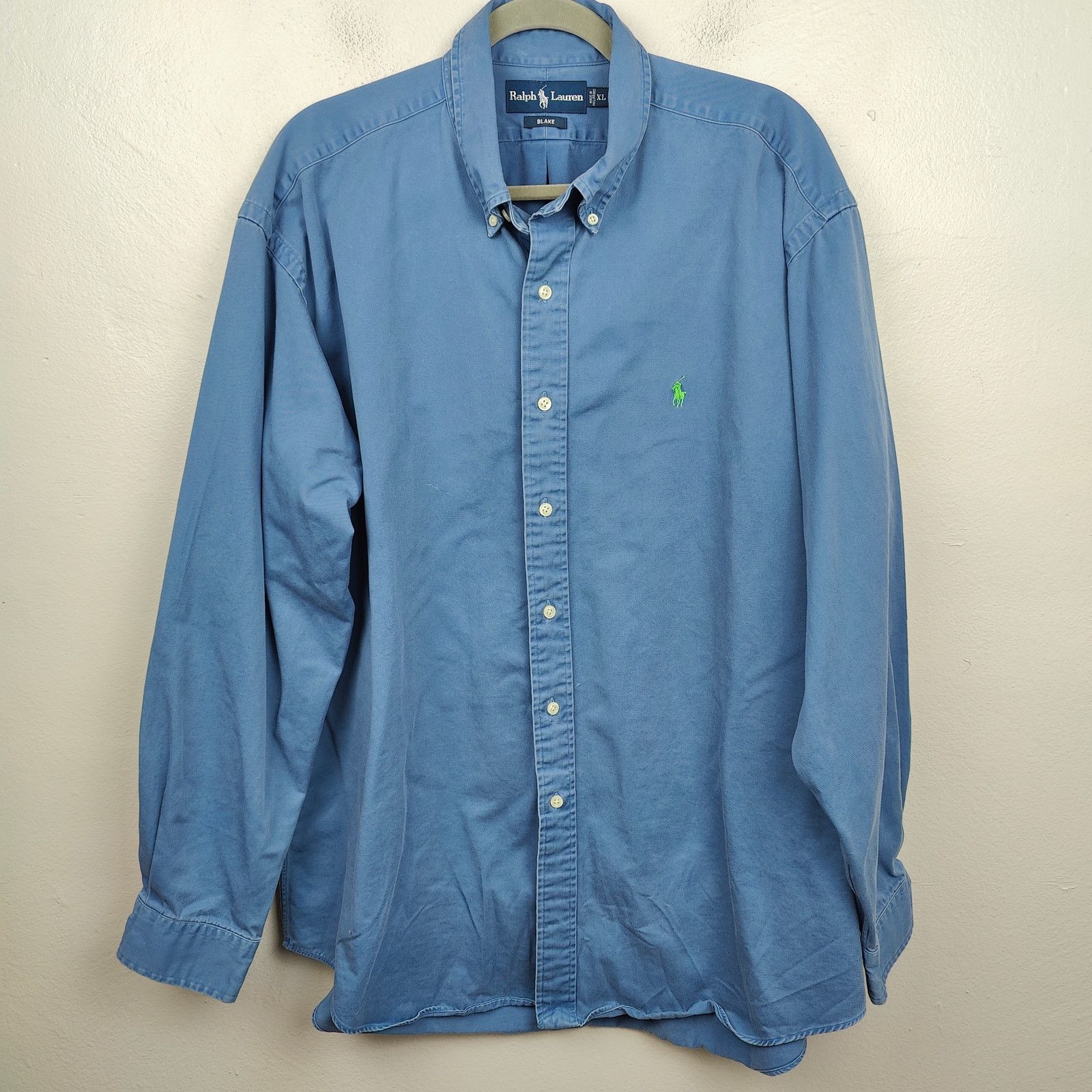 Ralph Lauren Vintage Ralph Lauren Blake Shirt Mens XL Blue Button Up Size US XL / EU 56 / 4 - 1 Thumbnail