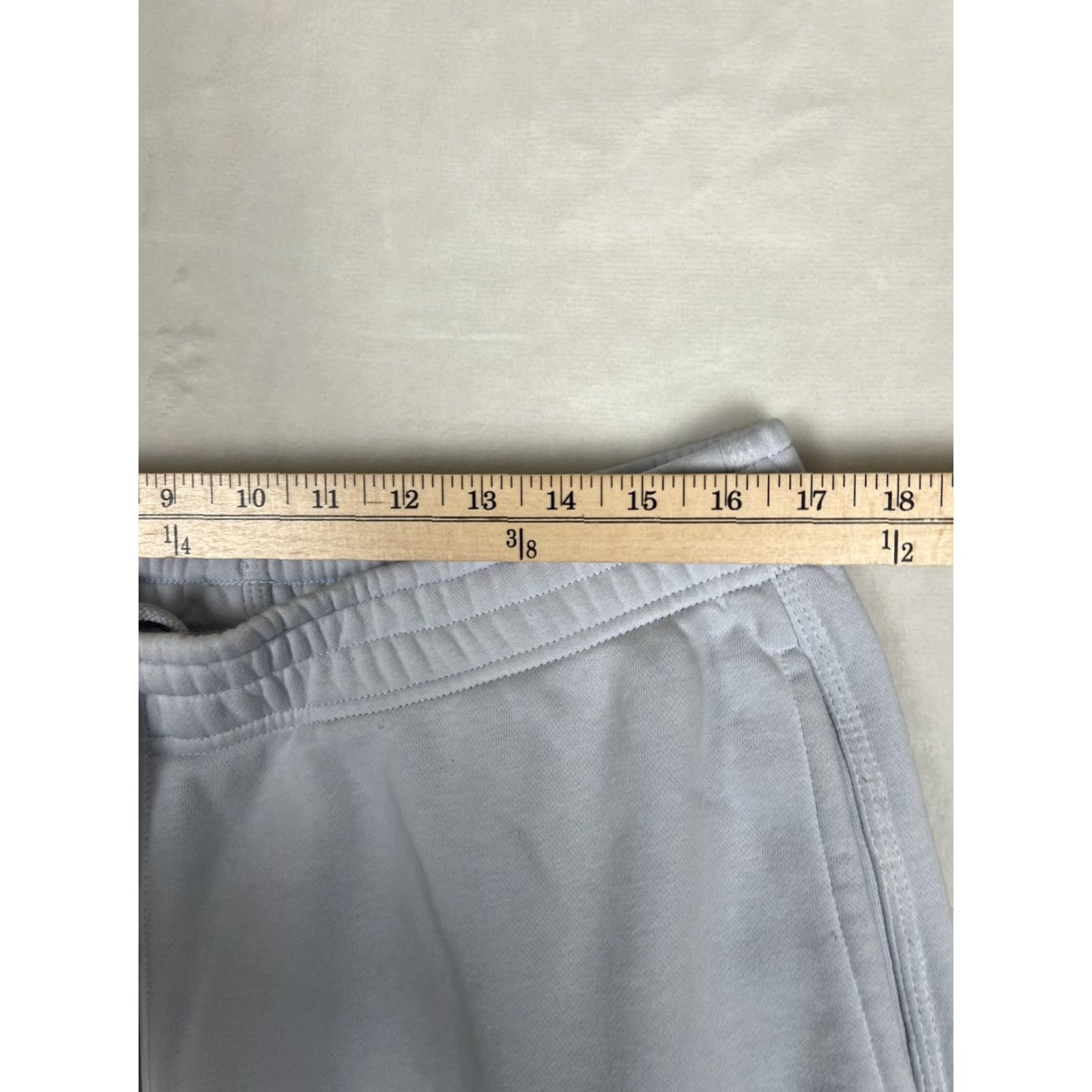 Nike Nike Sweatpants Women 2XL Light Blue Fleece Joggers Swoosh Logo Athletic Pants Size 40" / US 18 - 4 Thumbnail