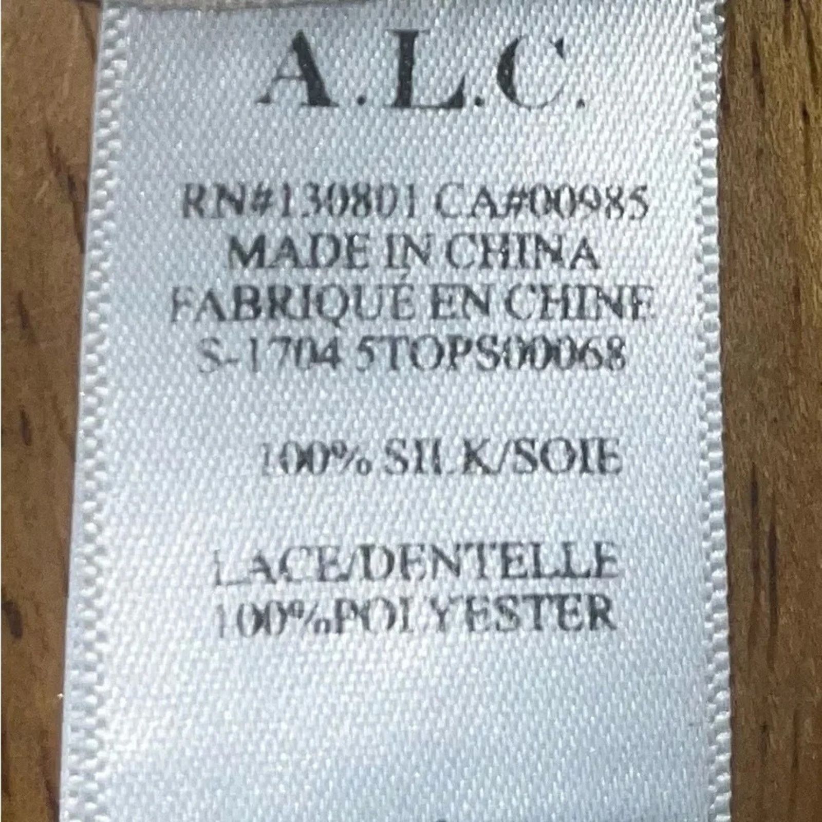 A.L.C. A.L.C. Annora 100% silk blouse, lace & braid trim, size 4. Size S / US 4 / IT 40 - 5 Thumbnail