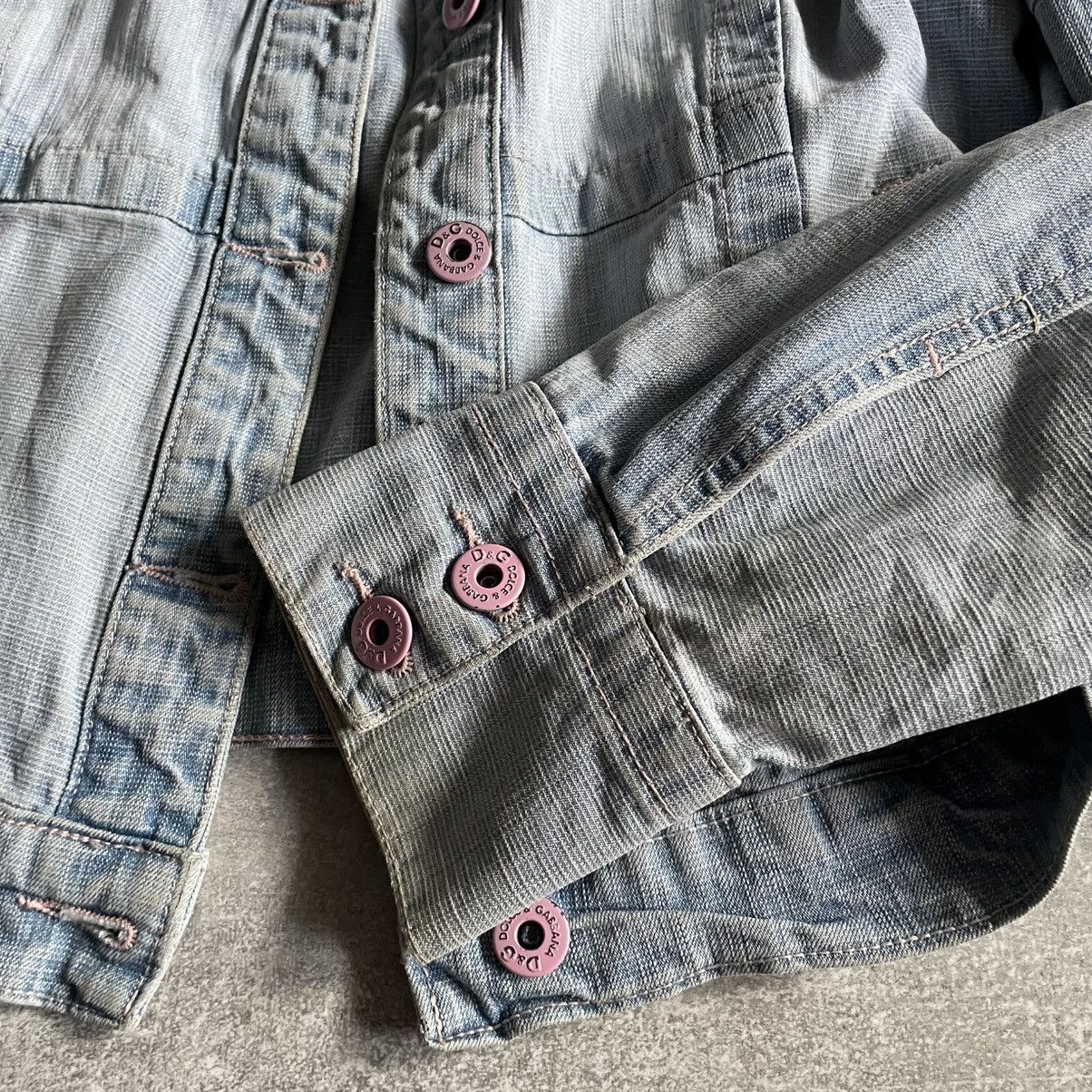 Dolce & Gabbana Vintage Dolce Gabbana Denim Jacket dg bomber moto jeans Size L / US 10 / IT 46 - 4 Thumbnail
