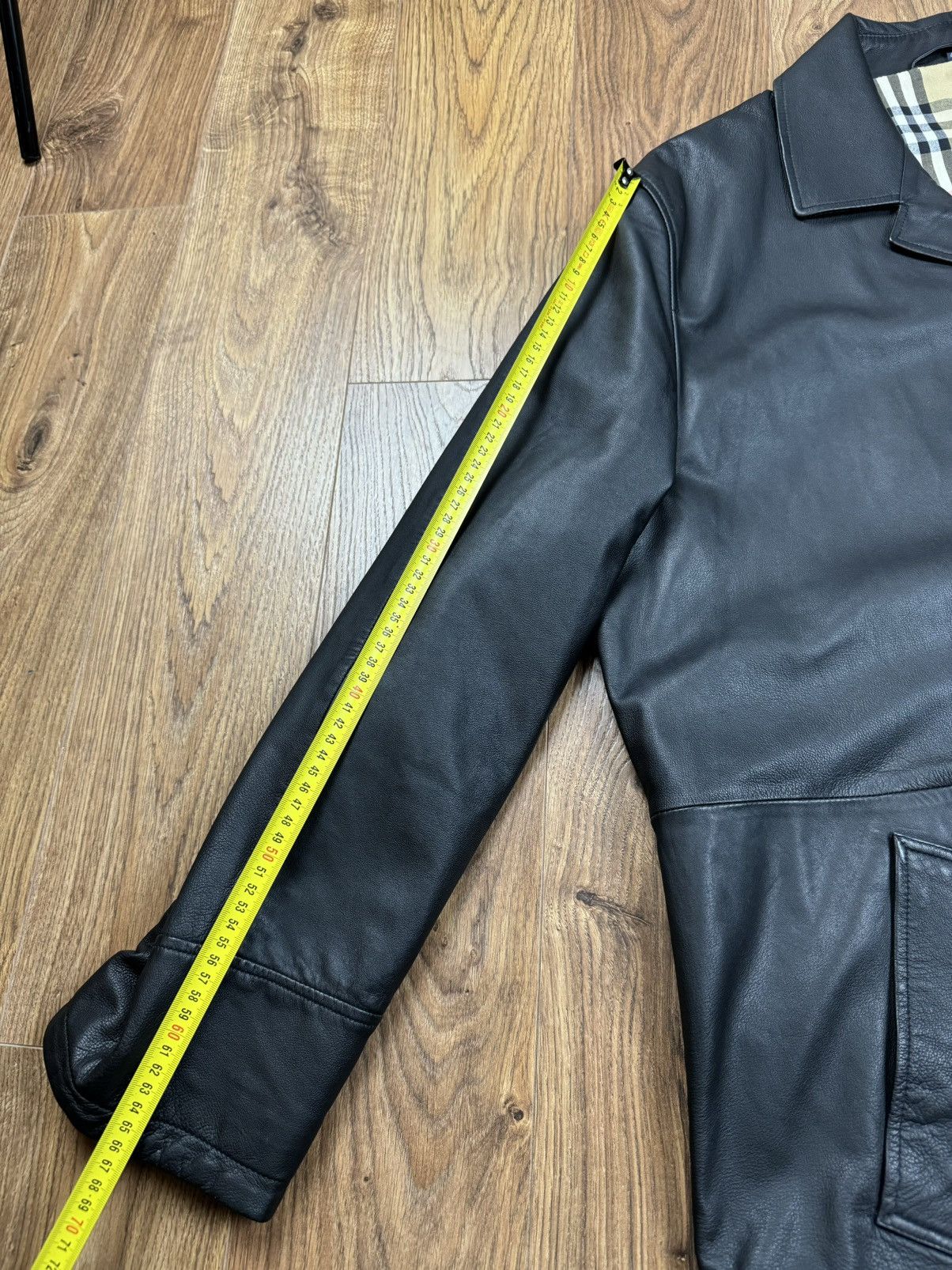 Burberry Vintage leather jacket Burberry original luxury casual item Size US XL / EU 56 / 4 - 7 Thumbnail