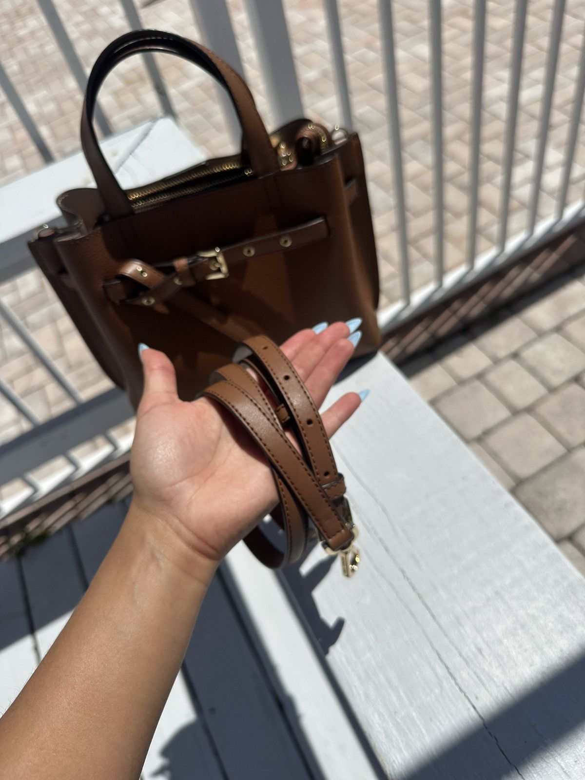 Michael Kors Brown Michael Kors Handbag Size ONE SIZE - 7 Thumbnail