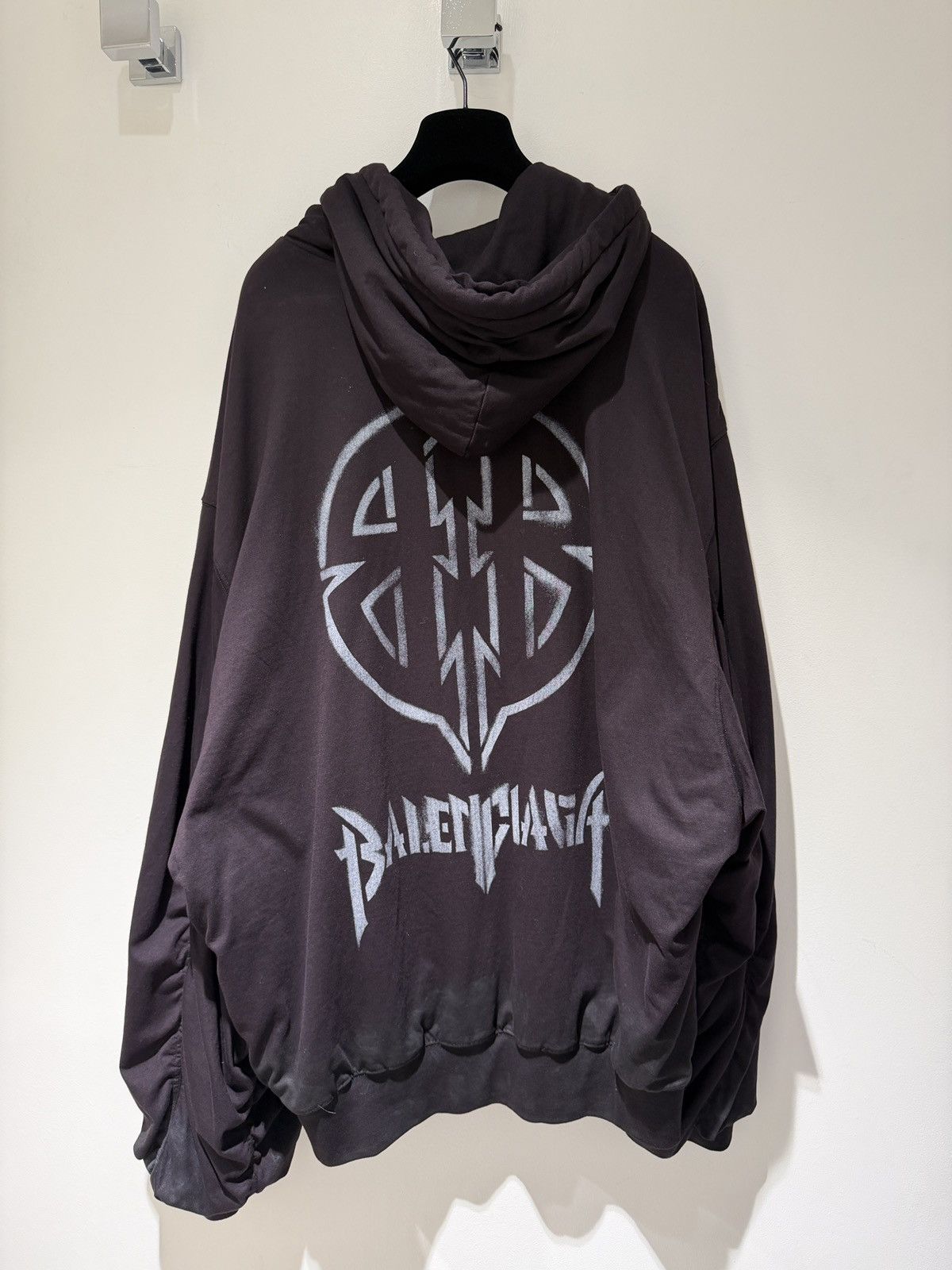 Balenciaga Balenciaga Metal Oversized Bomber Hoodie Size US M / EU 48-50 / 2 - 1 Thumbnail