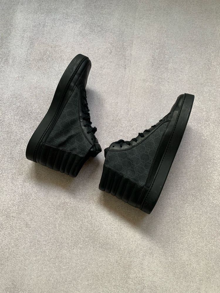 Gucci Gucci Monogram Supreme High Top Sneakers Leather Shoes Size US 9.5 / EU 42-43 - 4 Thumbnail