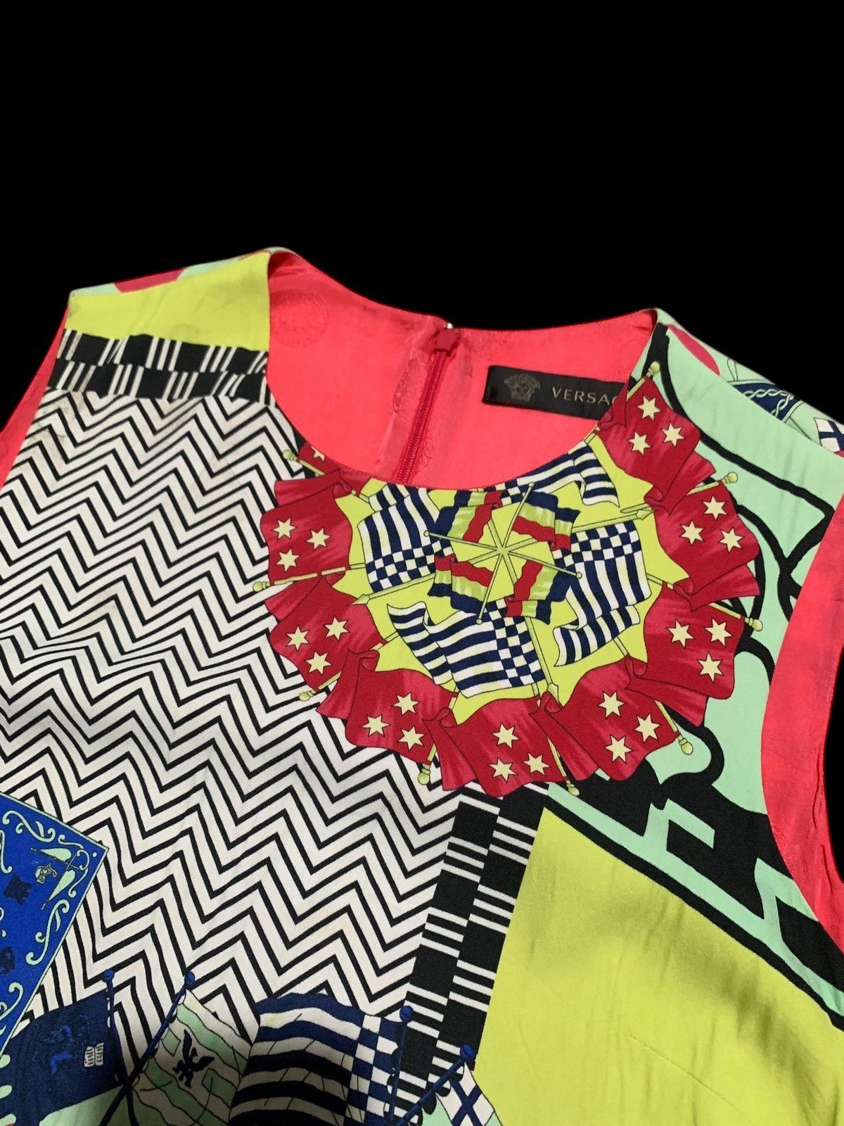 Versace SS15 VERSACE resort polca boraque mini dress Size M / US 6-8 / IT 42-44 - 5 Thumbnail