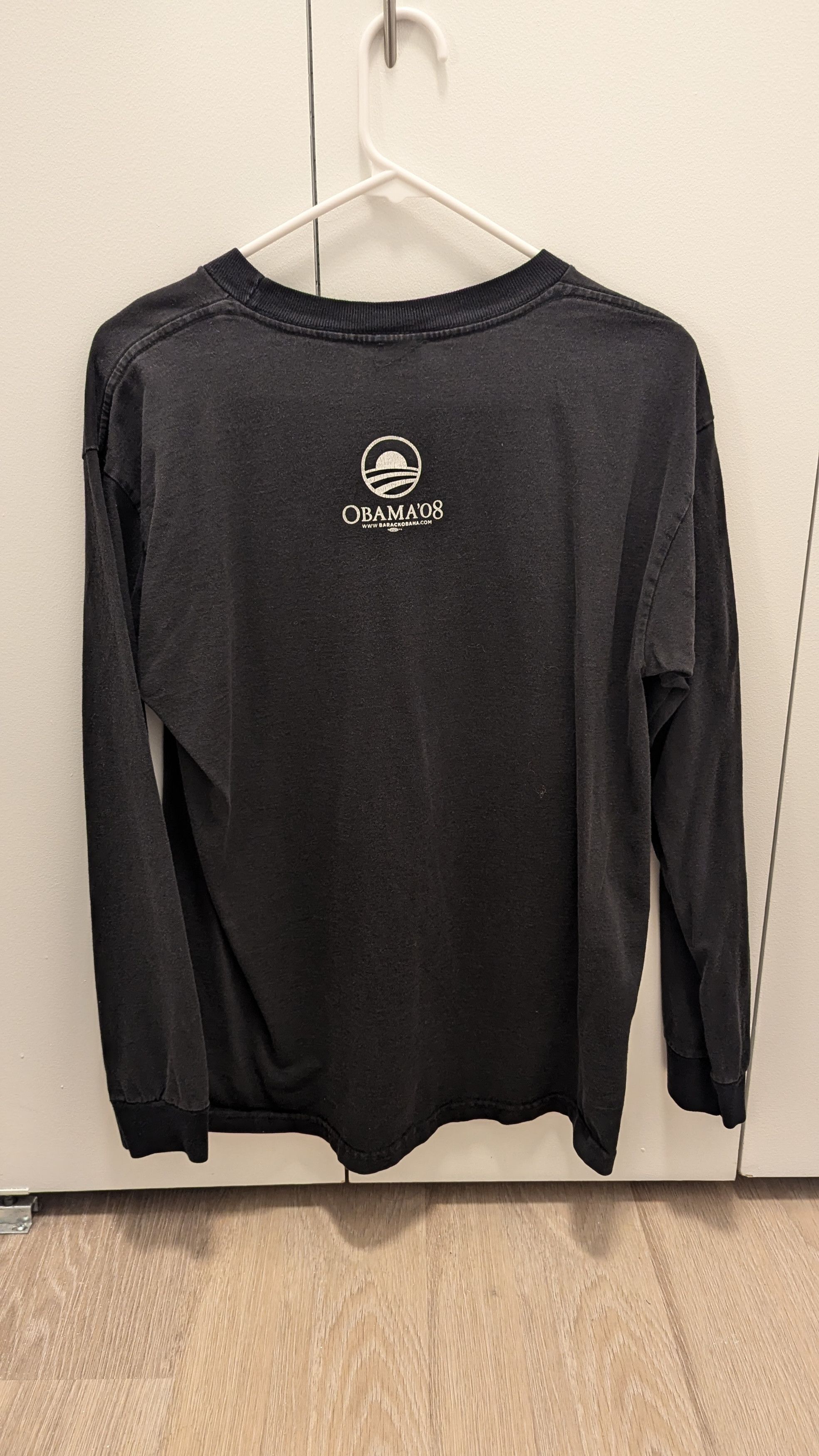 Vintage Obama Hope '08 Longsleeve Size US M / EU 48-50 / 2 - 2 Thumbnail
