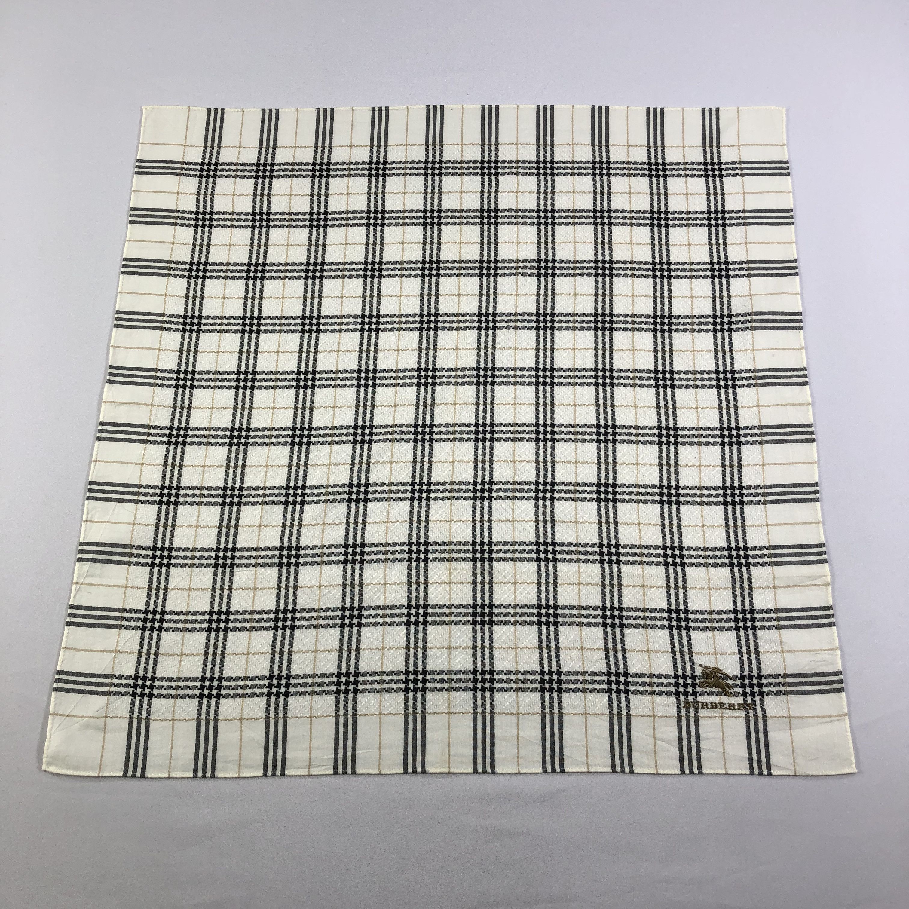 Burberry Burberry Handkerchief Neckerchief Bandana H1725 Size ONE SIZE - 2 Thumbnail