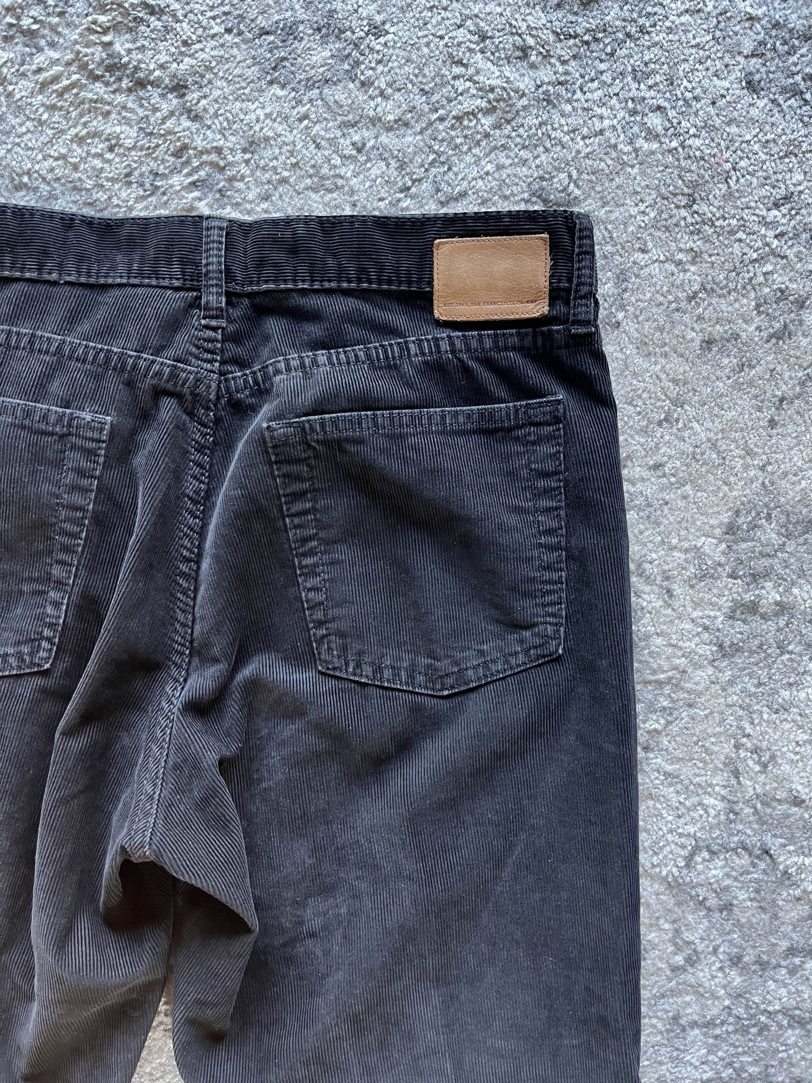 Gap Y2K Baggy Gap Corduroy Black Pants Size US 34 / EU 50 - 4 Thumbnail