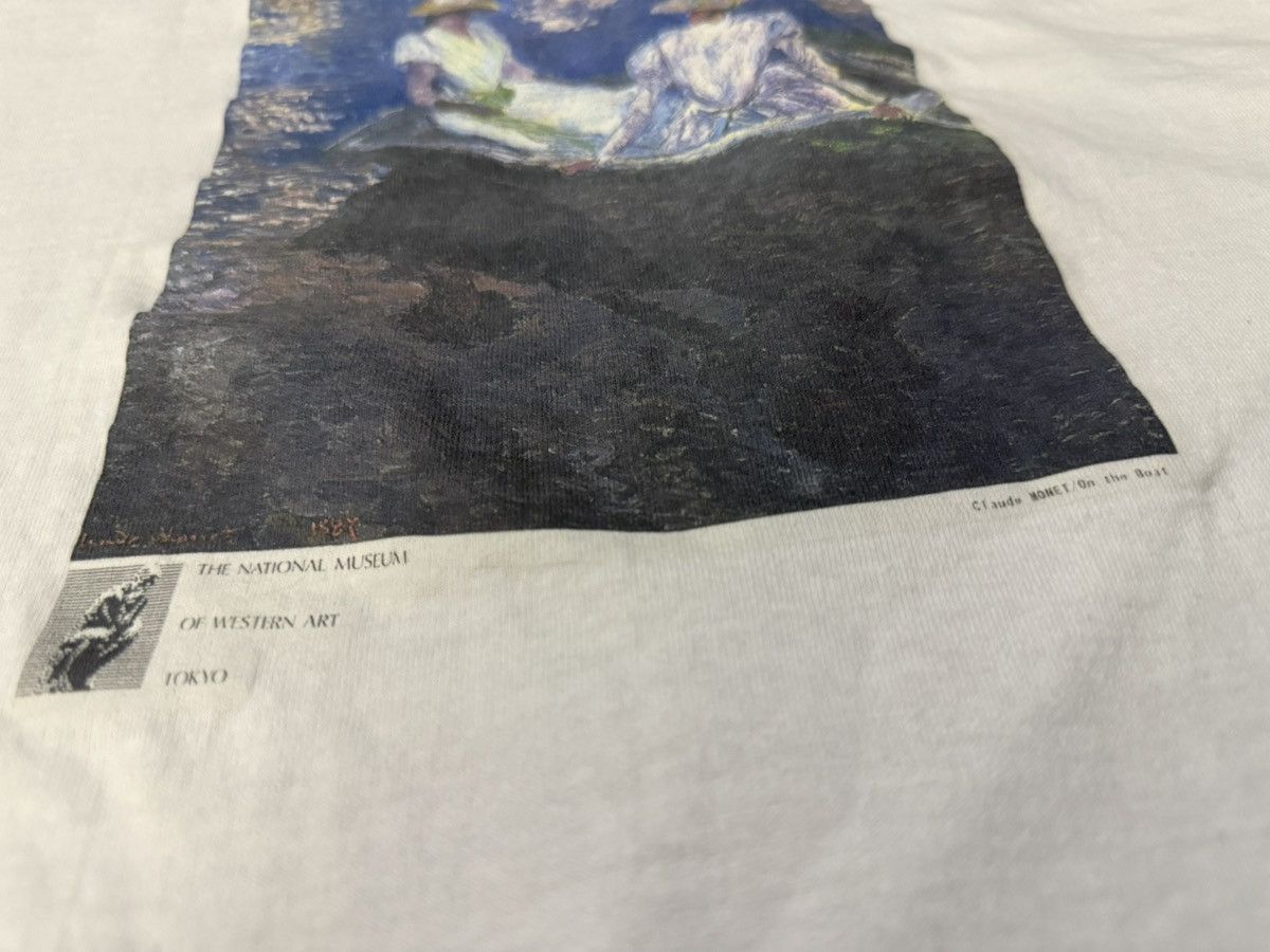 Vintage Vintage 90s Claude Monet On the Boat T-Shirt Art Size US L / EU 52-54 / 3 - 4 Thumbnail