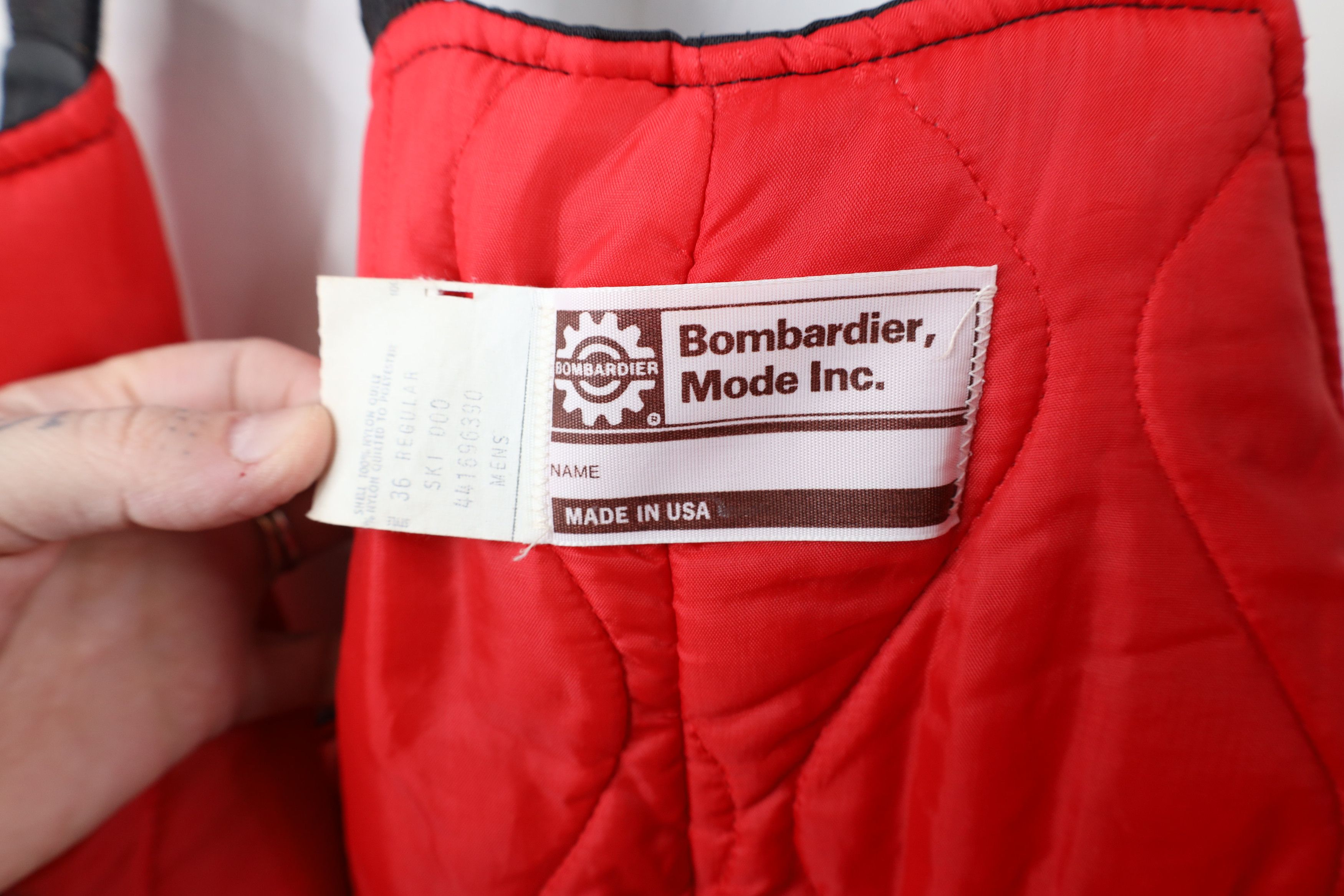 Ski-Doo × Vintage Vintage 70s Ski Doo Bombardier Distressed Insulated Overalls Size US 36 / EU 52 - 13 Thumbnail