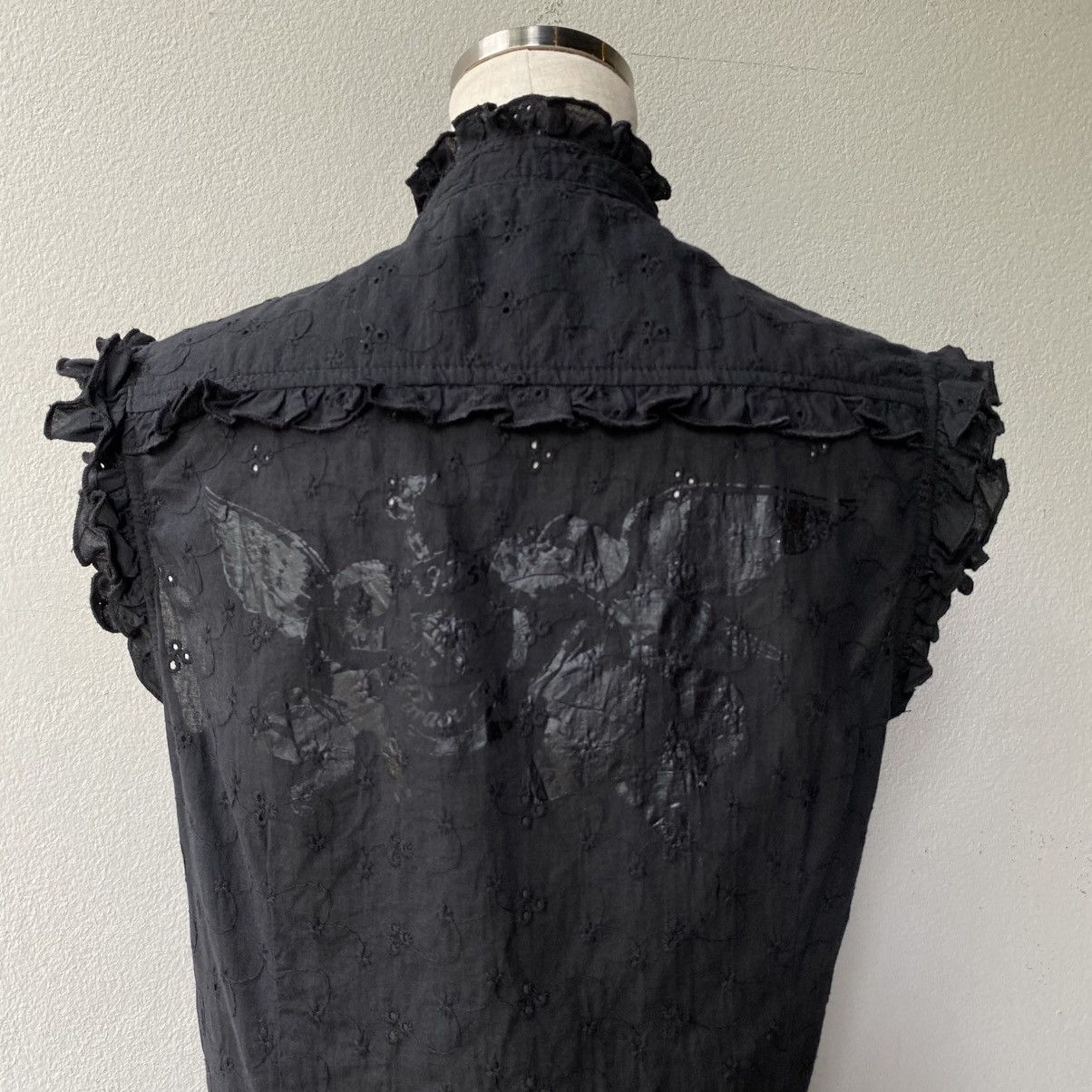 Japanese Brand Parasuco Denim Legend Y2K Punk Sleeveless fitted top Size S / US 4 / IT 40 - 18 Thumbnail
