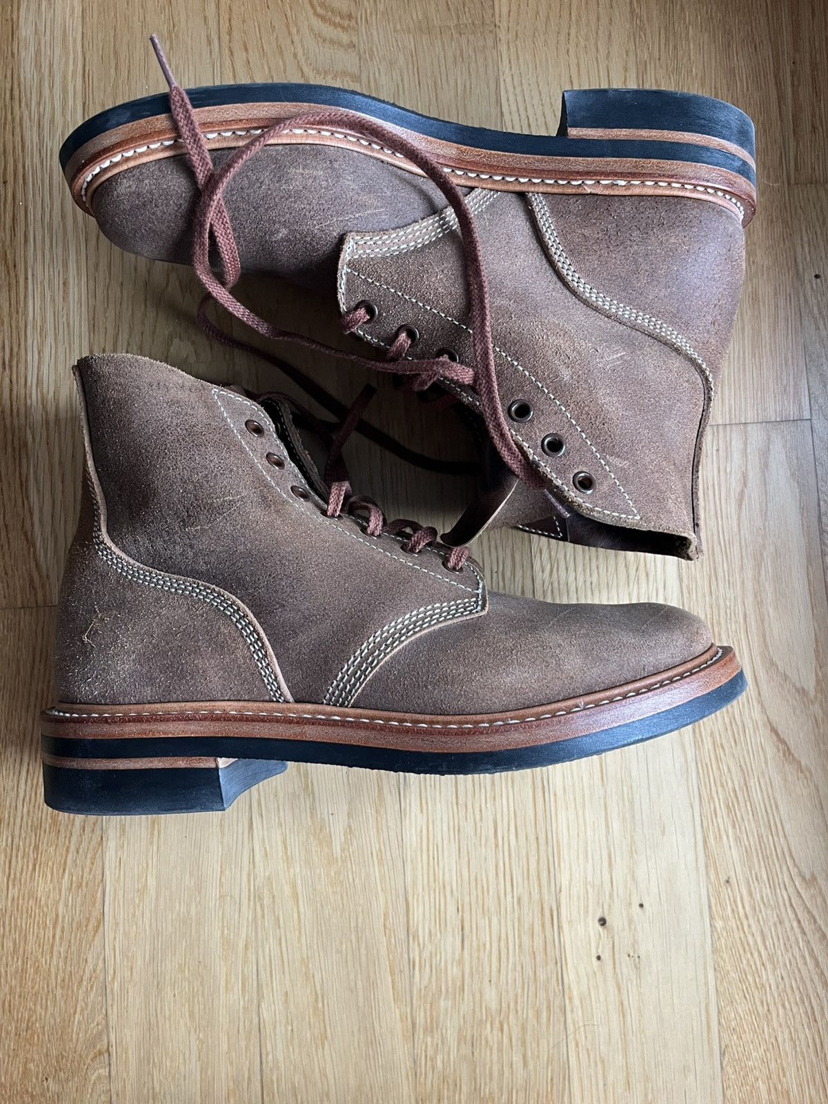 John Lofgren M-43 SERVICE SHOES NATURAL ROUGHOUT Size US 6.5 / EU 39-40 - 6 Thumbnail