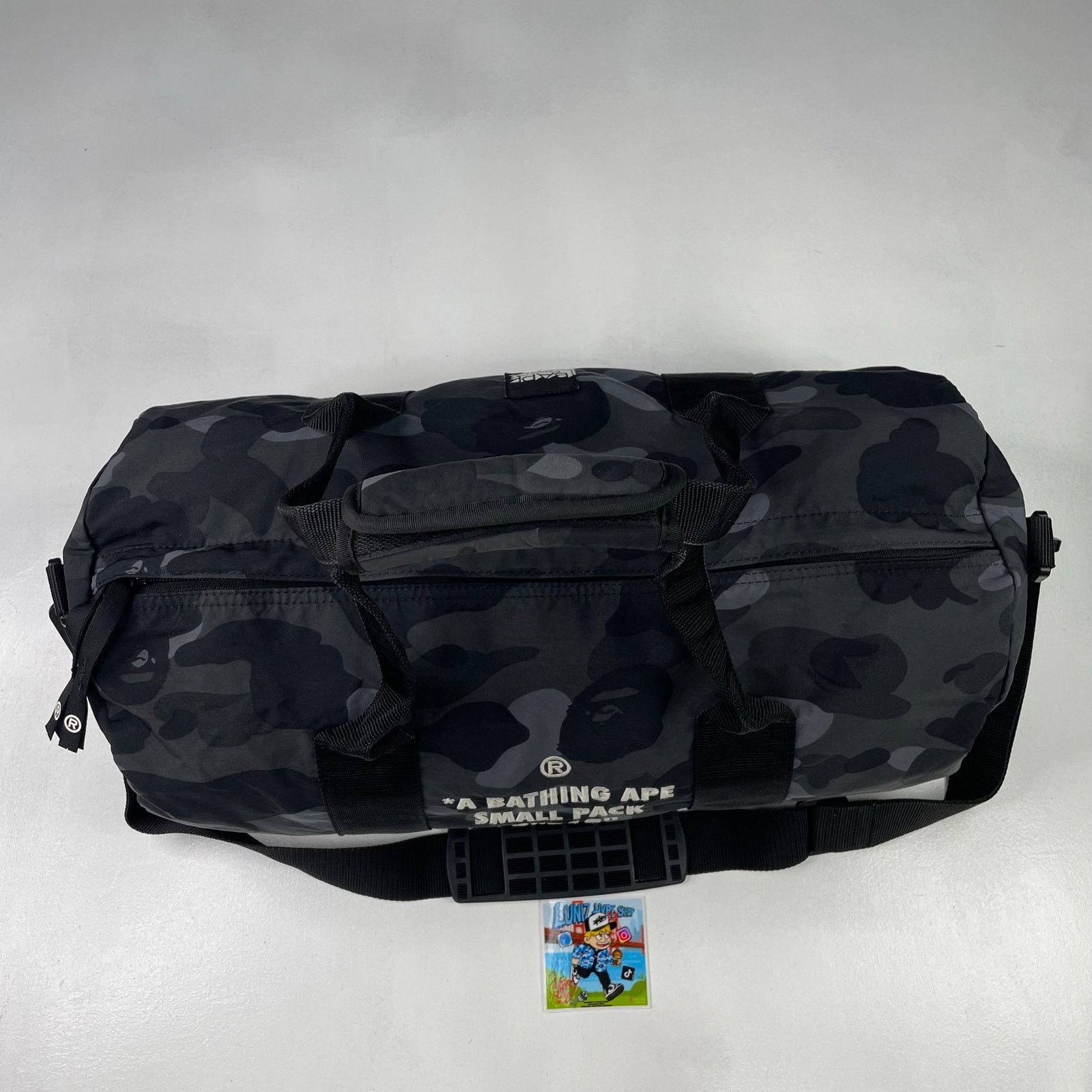 Bape 2007 BAPE Black Camo Boston Duffle Bag Size ONE SIZE - 9 Thumbnail
