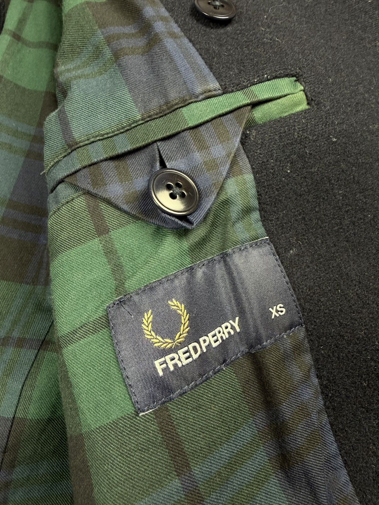 Fred Perry Fred Perry Wool Peacoat Jacket Size XS Size US XS / EU 42 / 0 - 10 Thumbnail