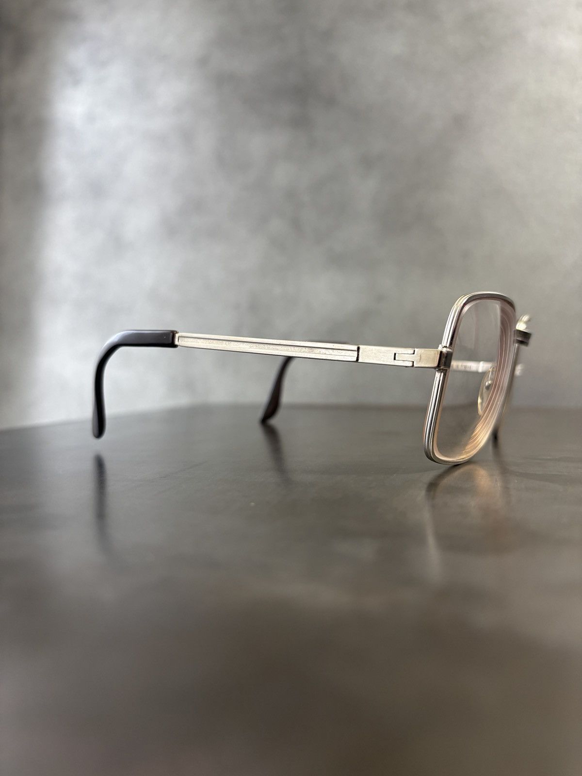 Vintage 1980s Eyeglasses Made in France 70s Vintage Frames Metal 80s Size ONE SIZE - 5 Thumbnail