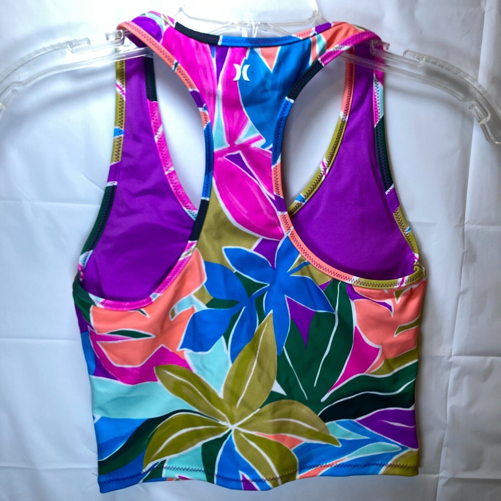 Hurley HURLEY Swim Tankini Top Juniors' Mas Isla Racerback XS Size ONE SIZE - 13 Thumbnail