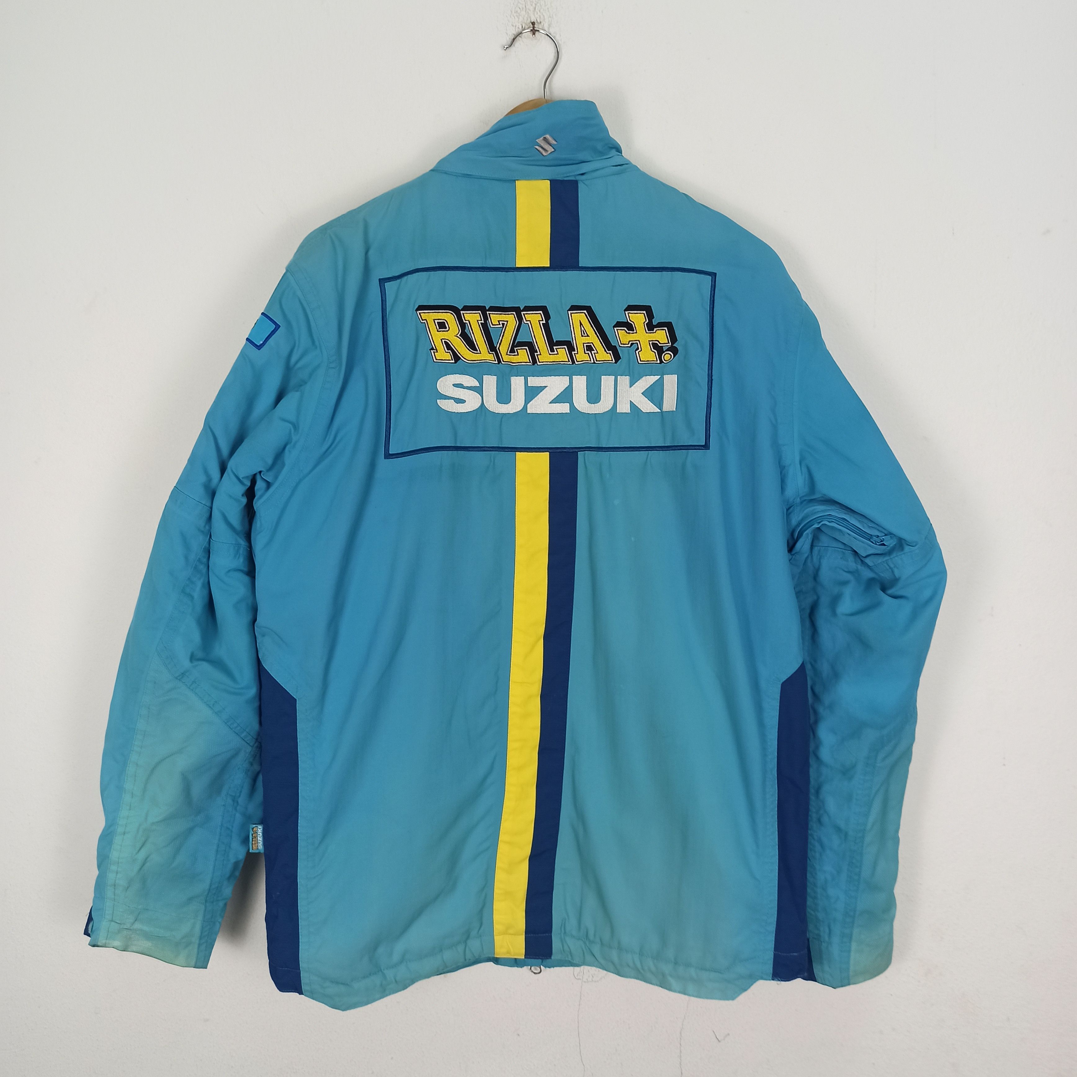 Indian Motorcycle Rare Sun Faded Suzuki Rizla Racer Jacket Motorcycle Size US S / EU 44-46 / 1 - 6 Thumbnail
